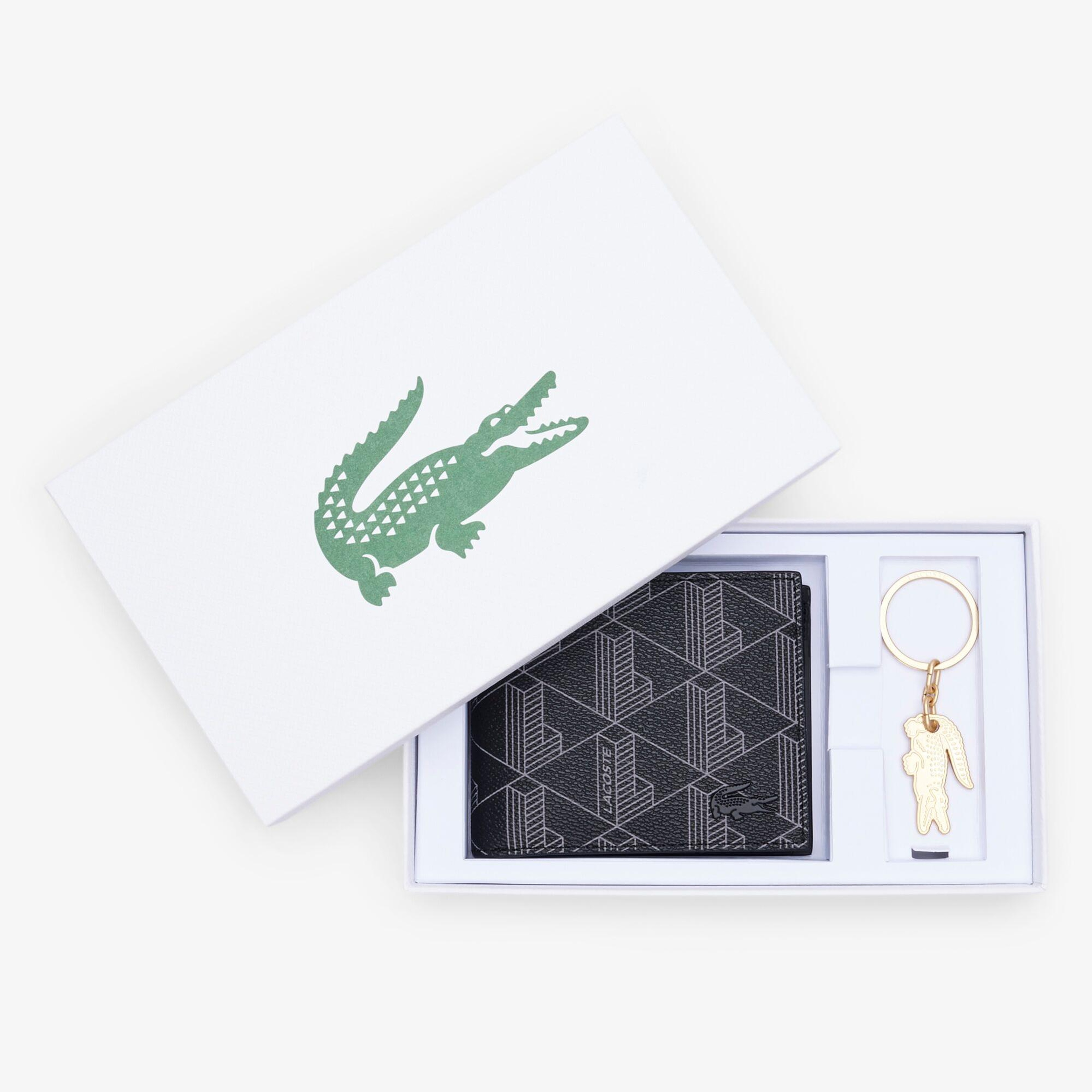 Lacoste The Blend Erkek Monogram Siyah Cüzdan