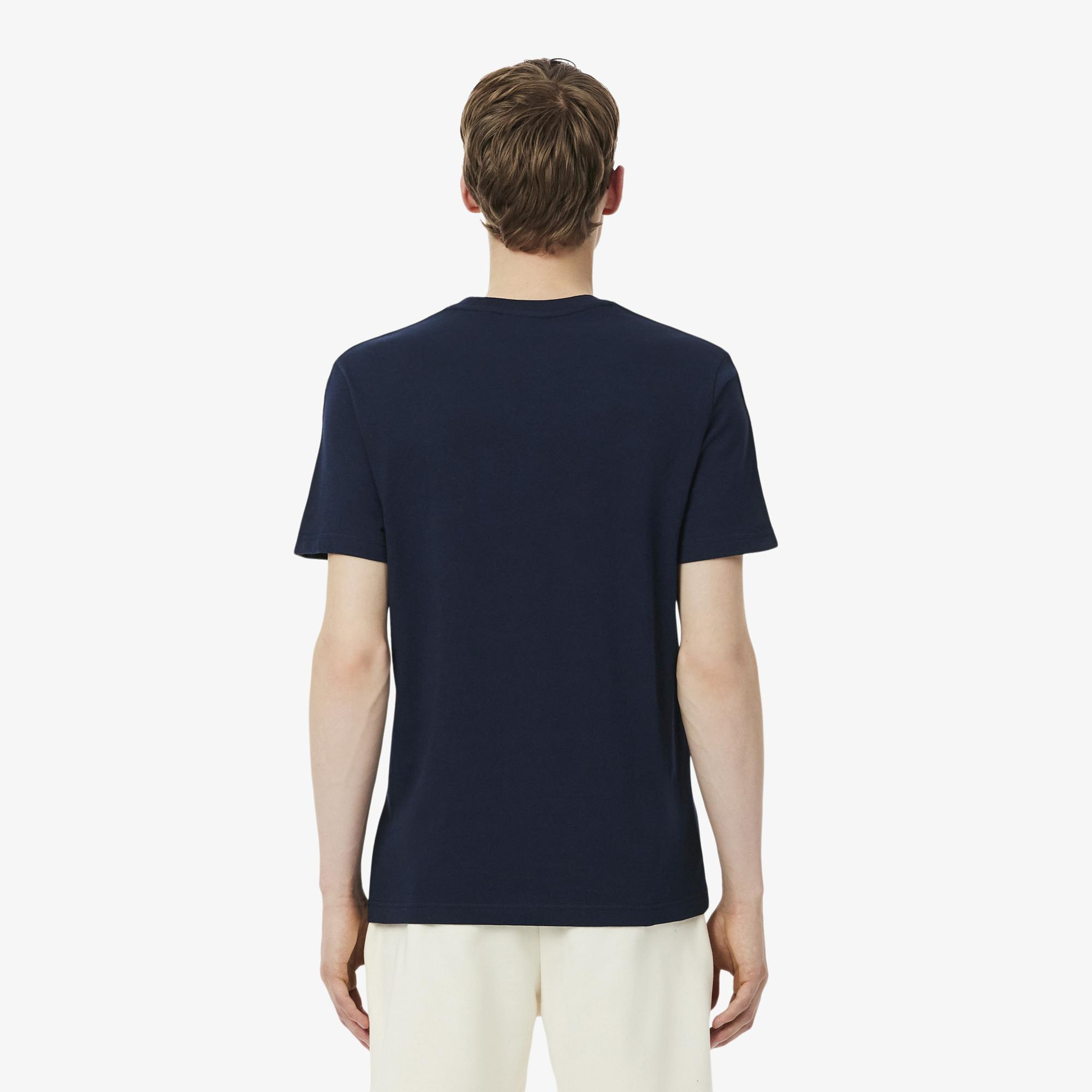 Lacoste Erkek Regular Fit Bisiklet Yaka Lacivert T-Shirt
