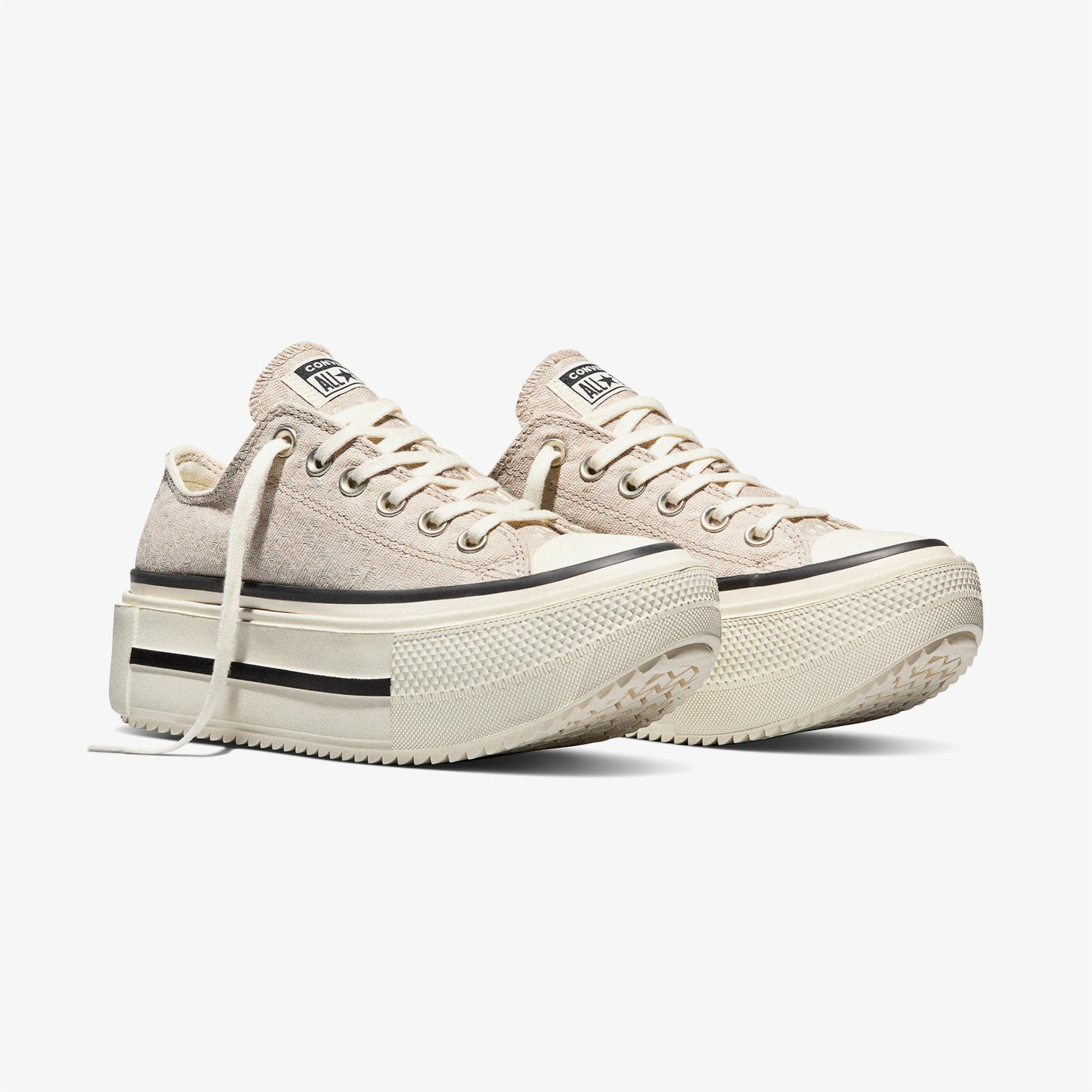 Converse Chuck Taylor All Star Lift Double Stack Unisex Bej Sneaker