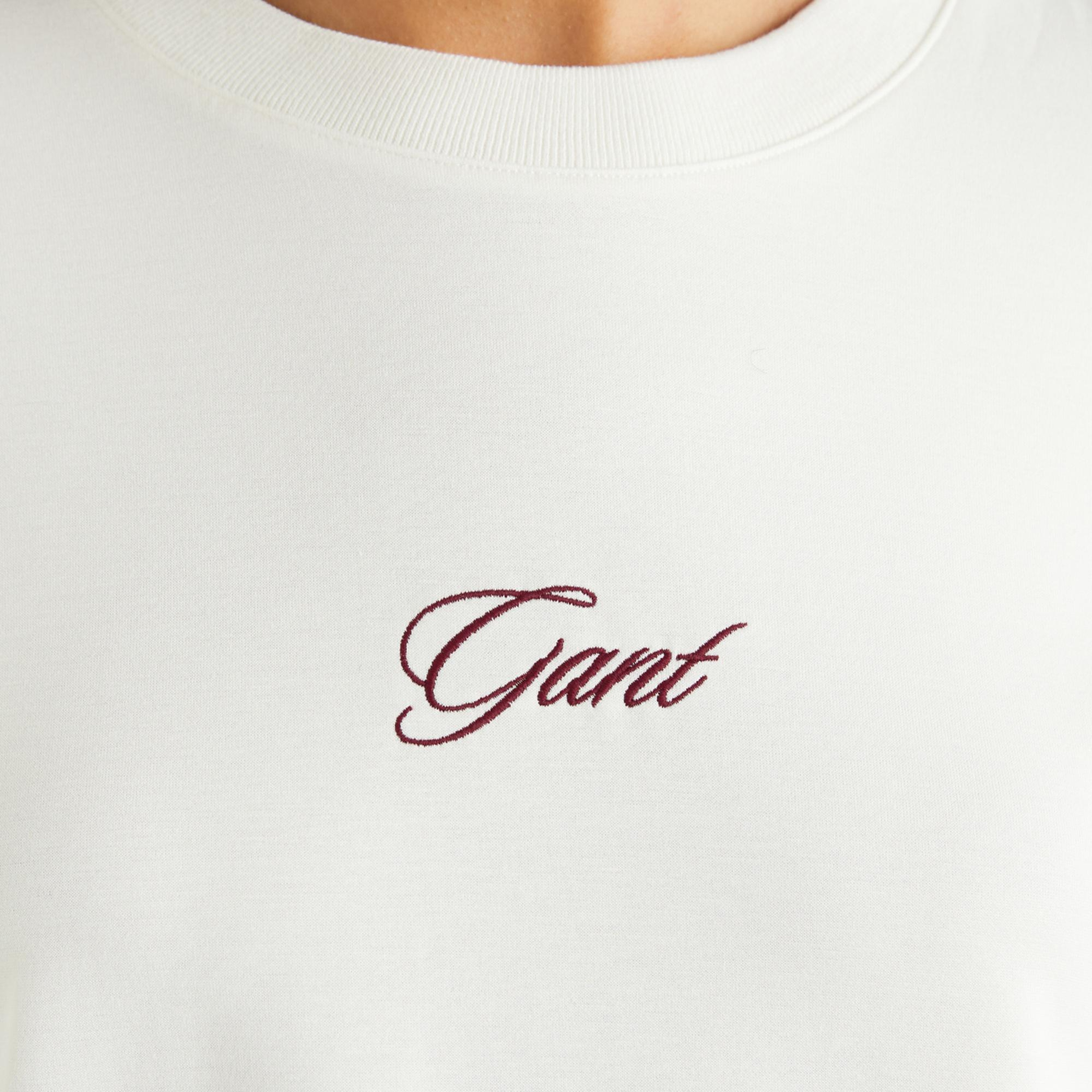 Gant Logo Bisiklet Yaka Tişört
