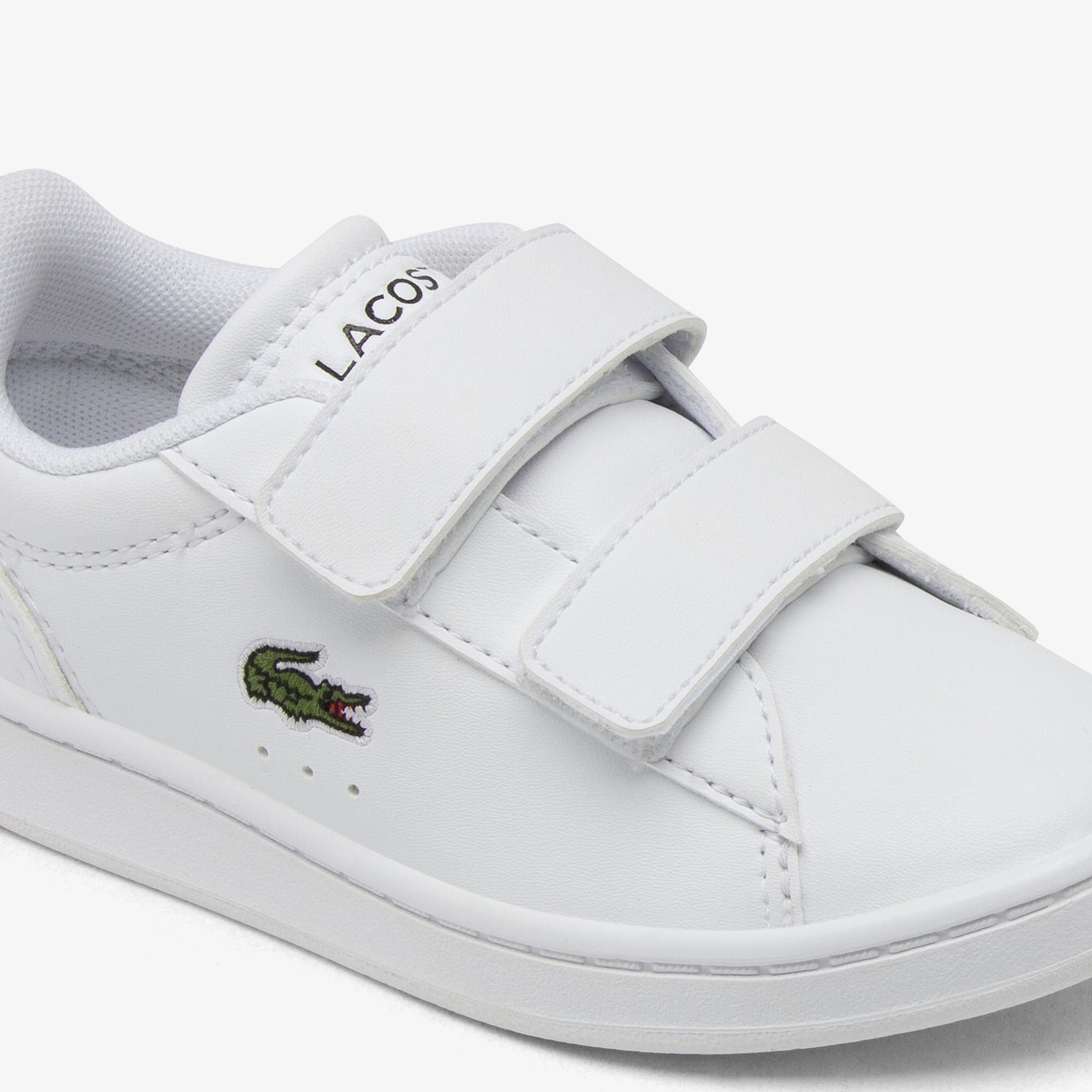 Lacoste Carnaby Set Çocuk Beyaz Cırt Cırtlı Sneaker