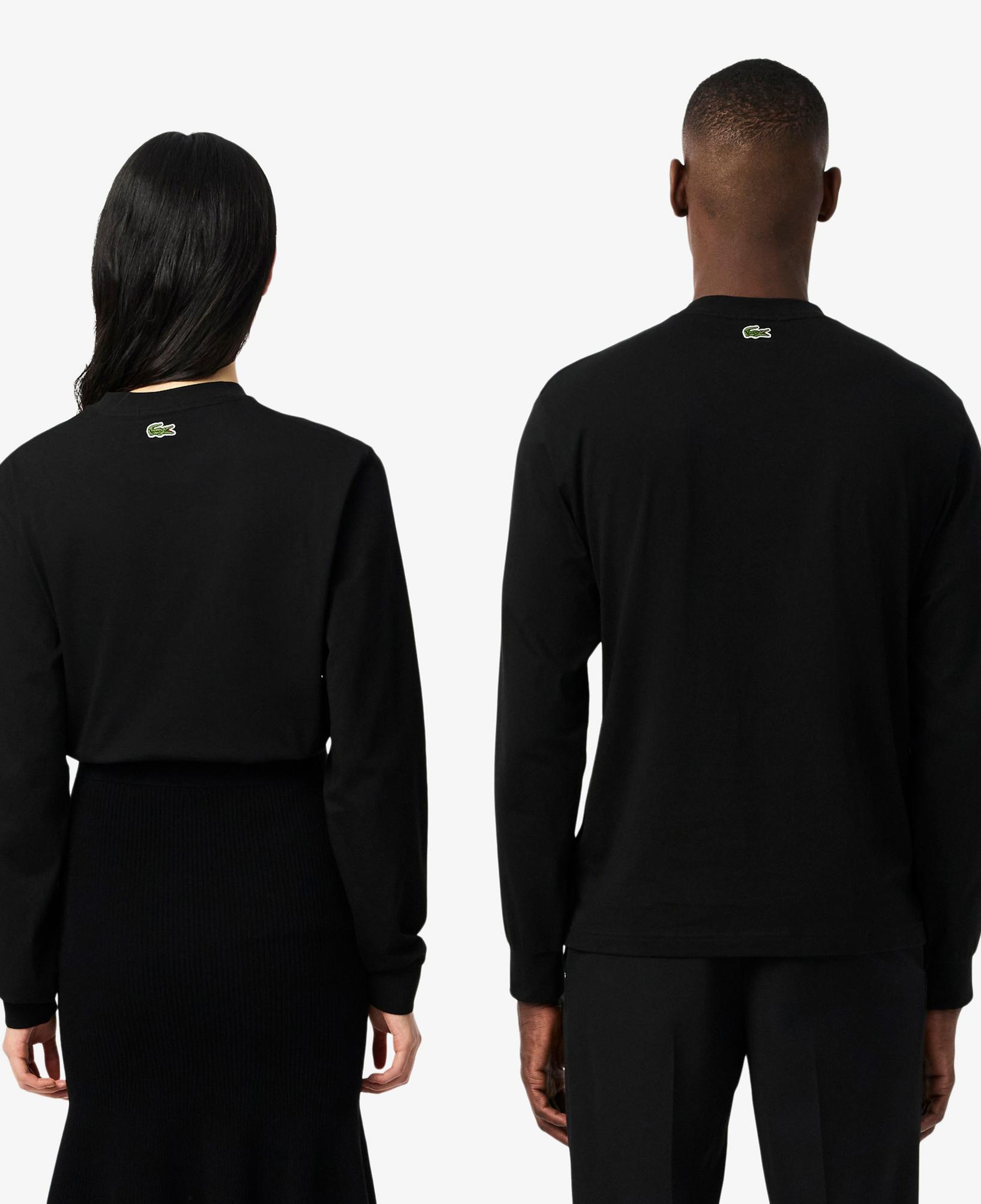 Lacoste Print Fleece Erkek Siyah T-Shirt