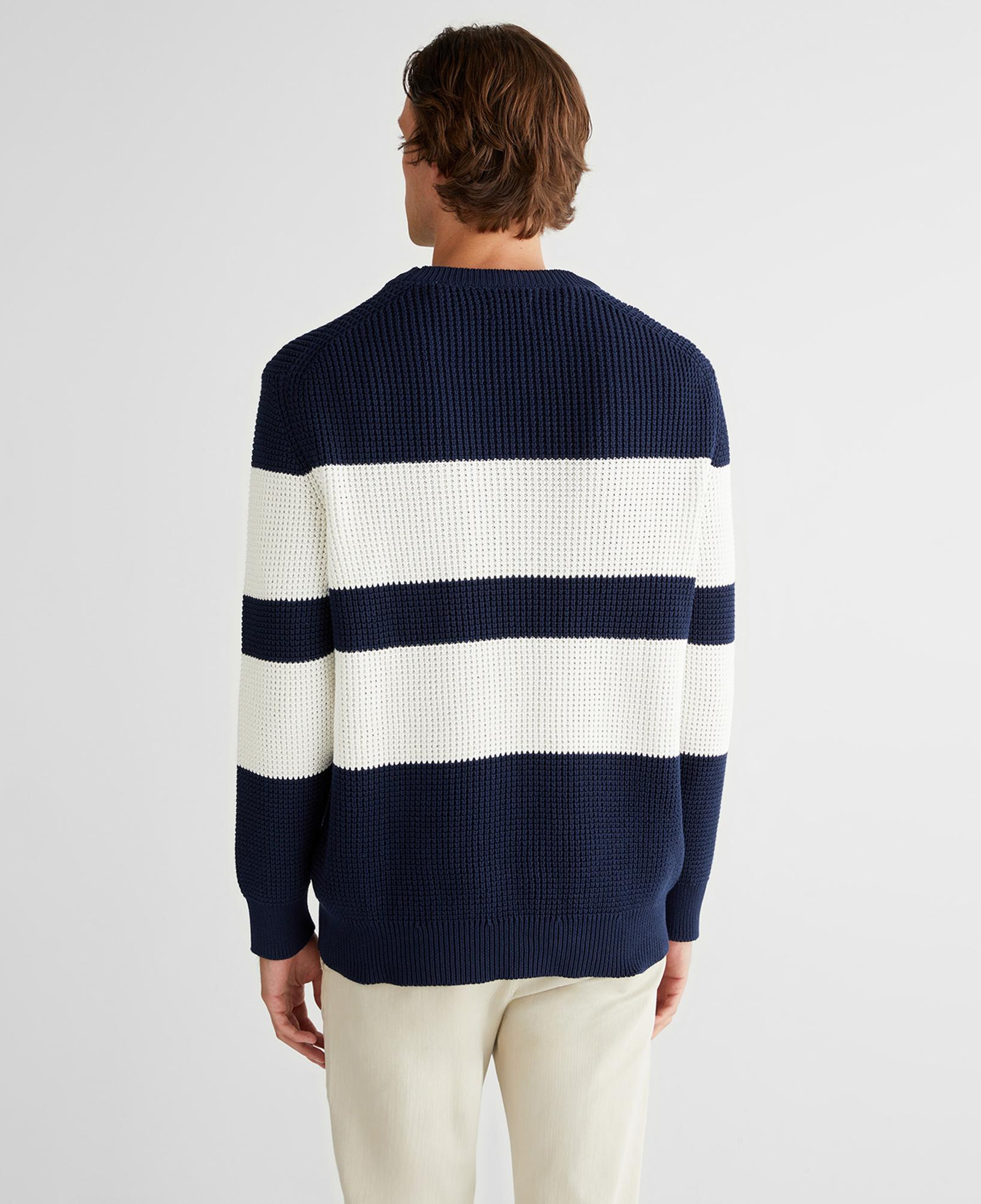 GANT Erkek Lacivert Relaxed Fit Bisiklet Yaka Triko