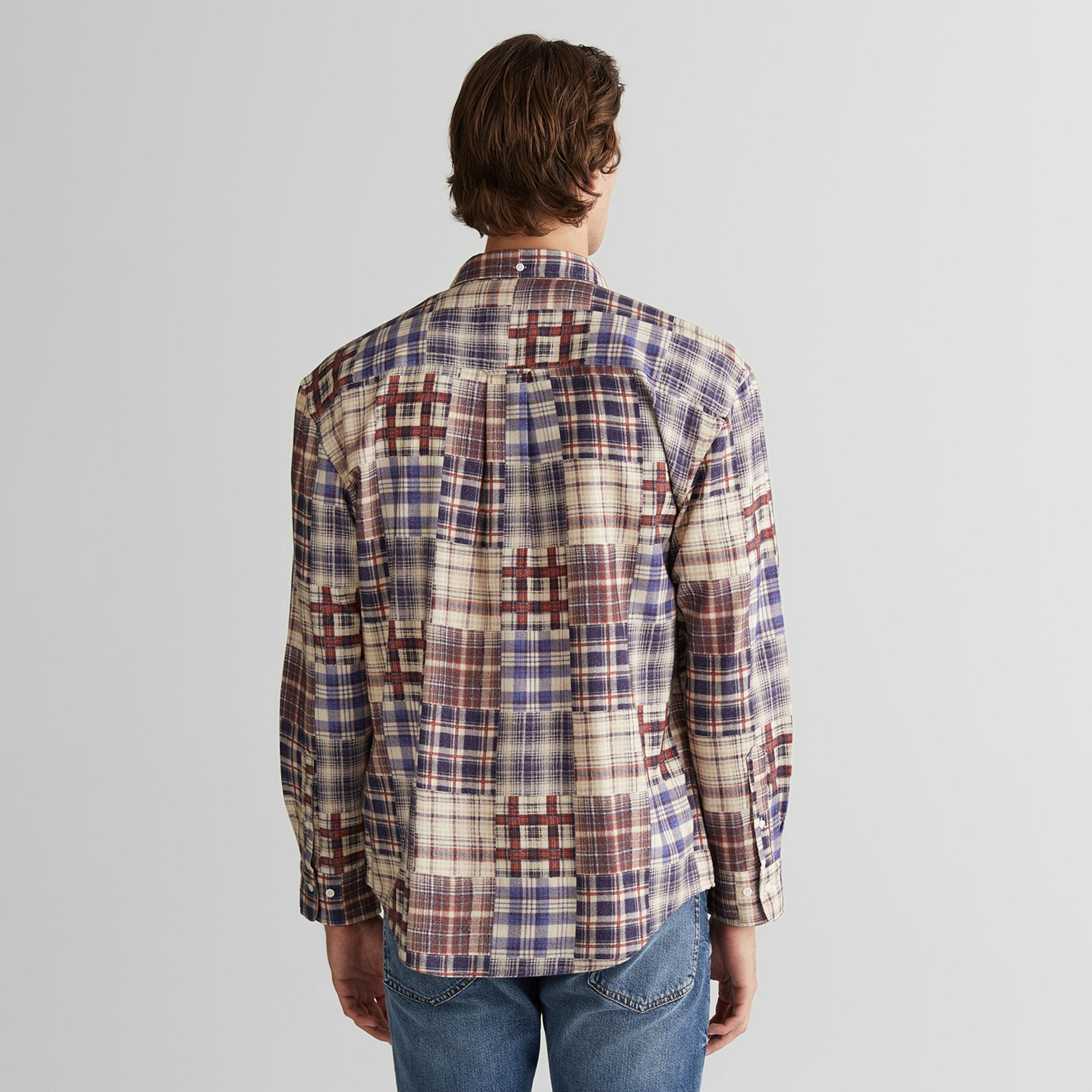 GANT Erkek Bordo Relaxed Fit Gömlek