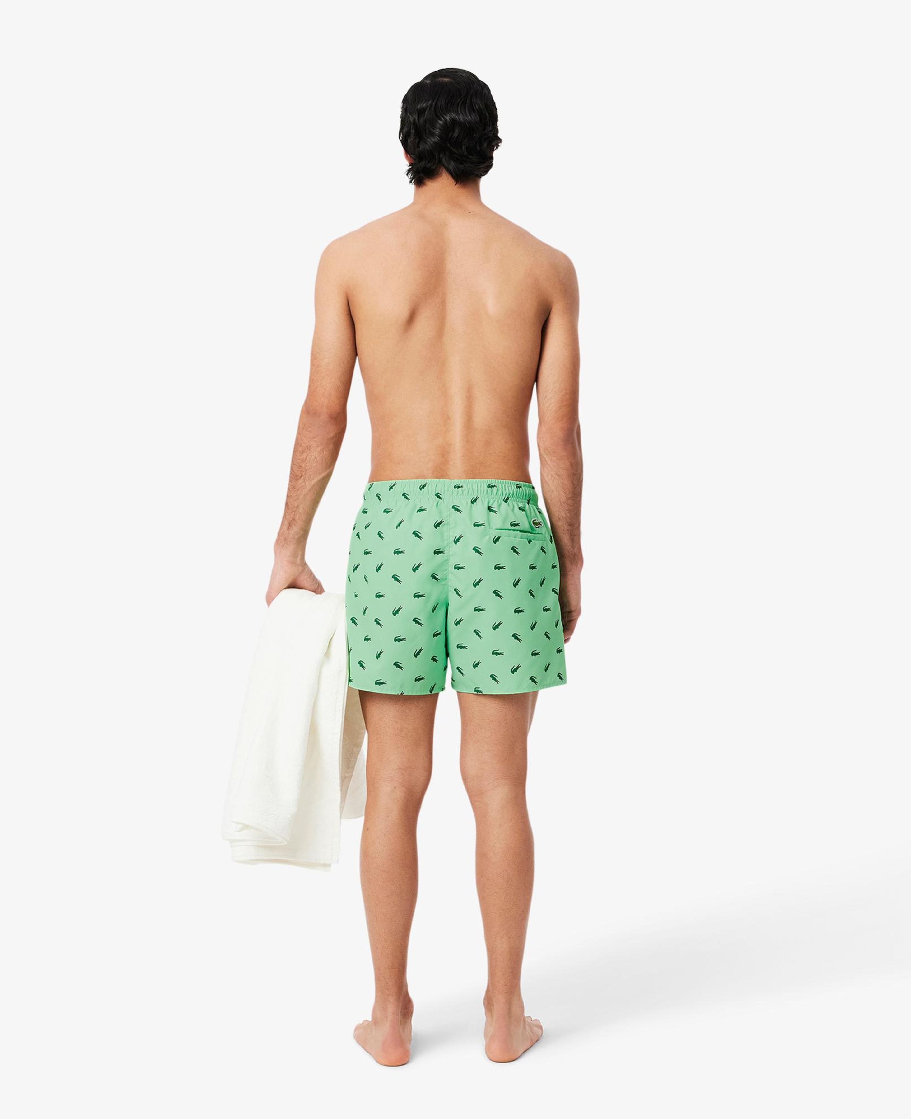 Crocodile Print Swim Trunks