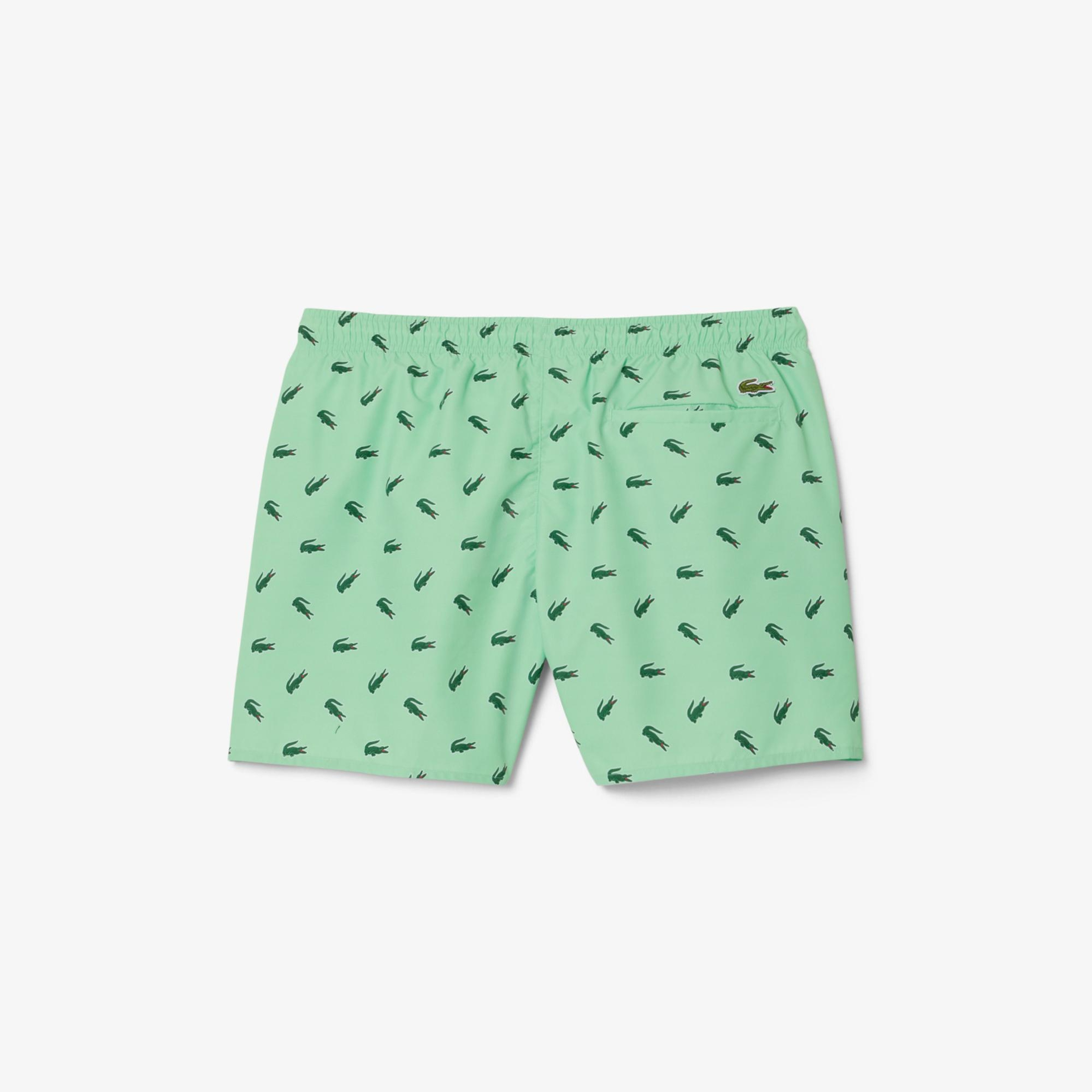 Crocodile Print Swim Trunks