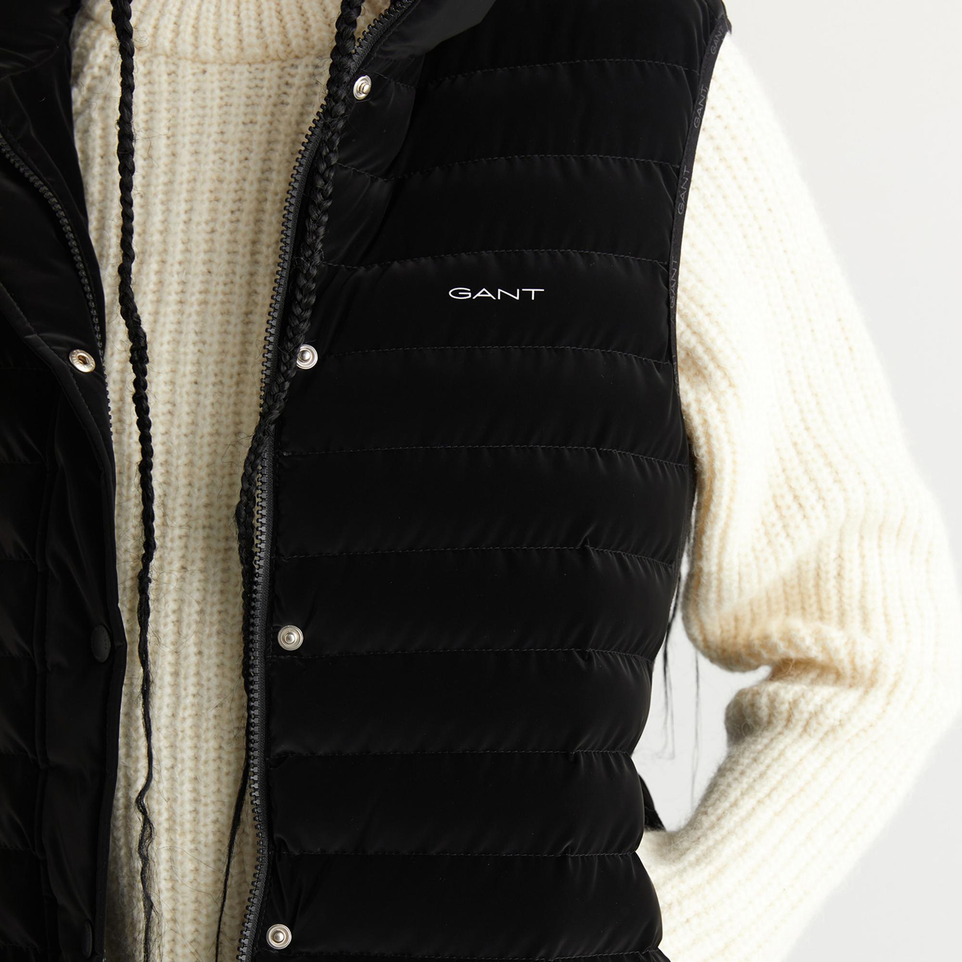 GANT Kadın Siyah Regular Fit Yelek