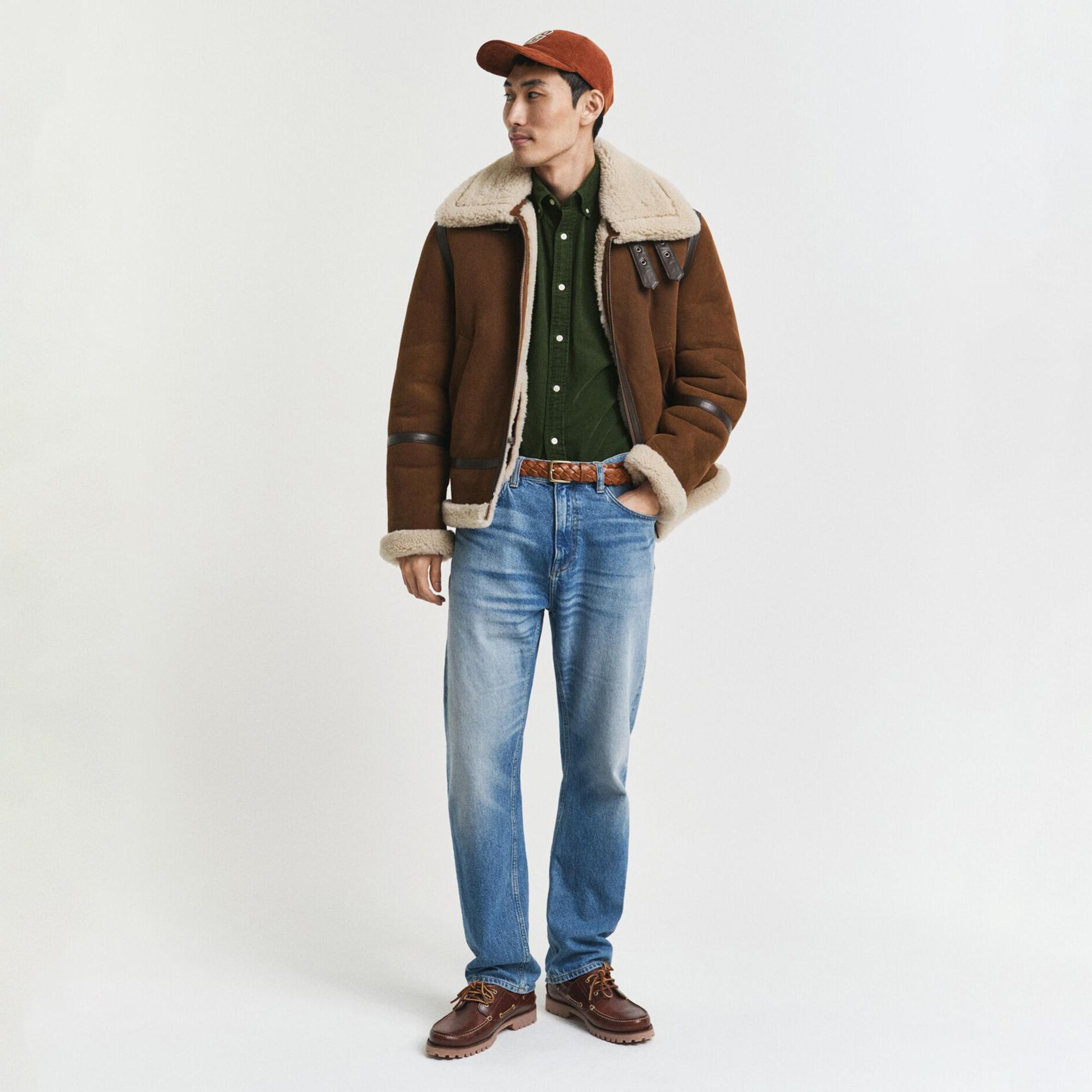 GANT Erkek Haki Regular Fit Düğmeli Gömlek