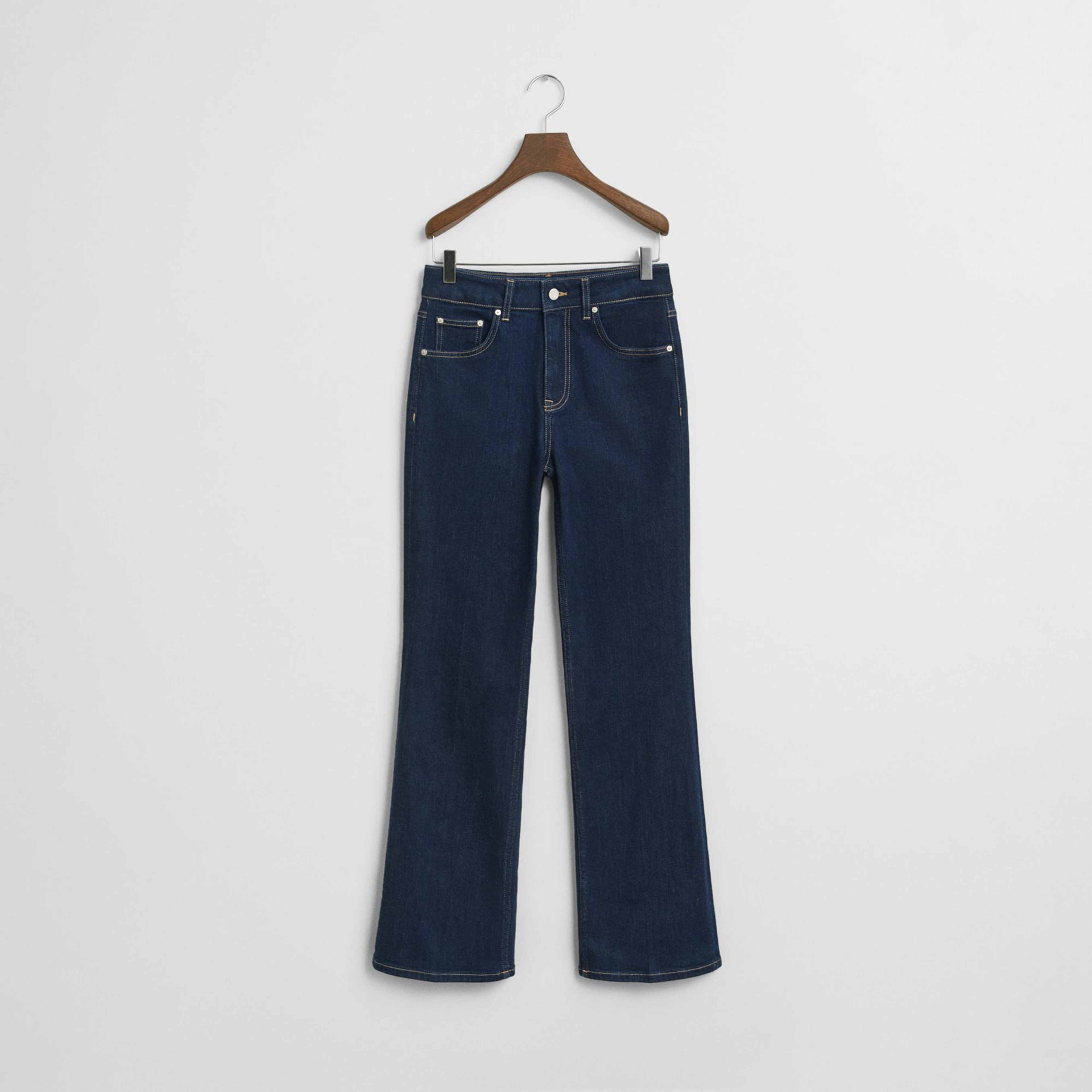 GANT Kadın Lacivert Slim Fit Flare Jean
