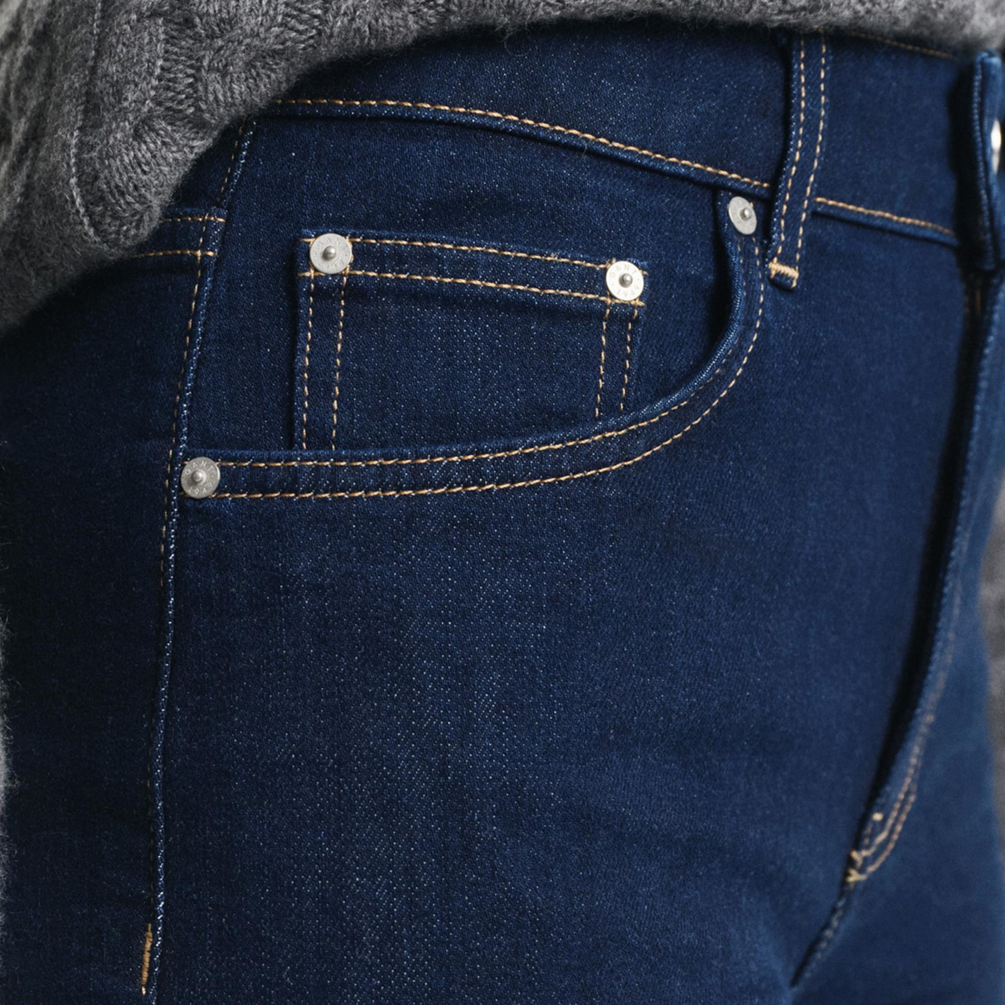 GANT Kadın Lacivert Slim Fit Flare Jean