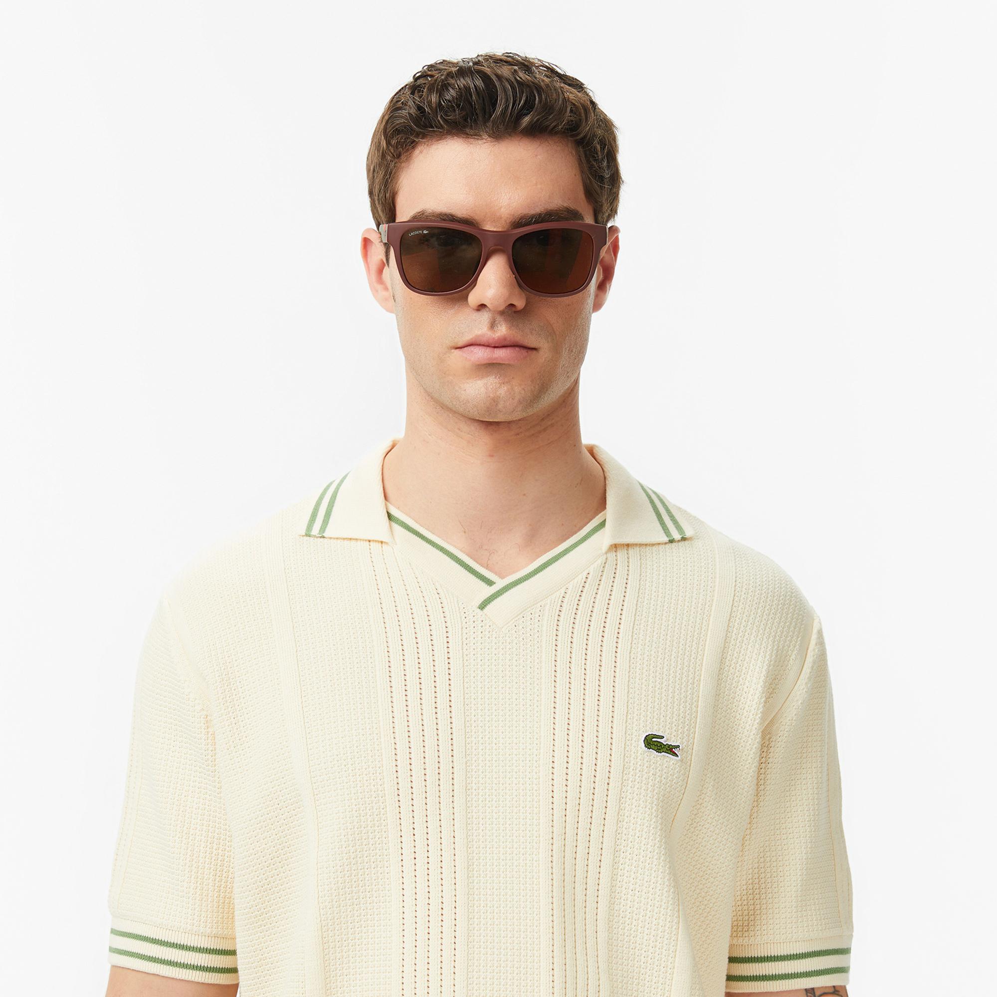 Lacoste Erkek Classic Fit Kısa Kollu Polo Yaka Bej Triko