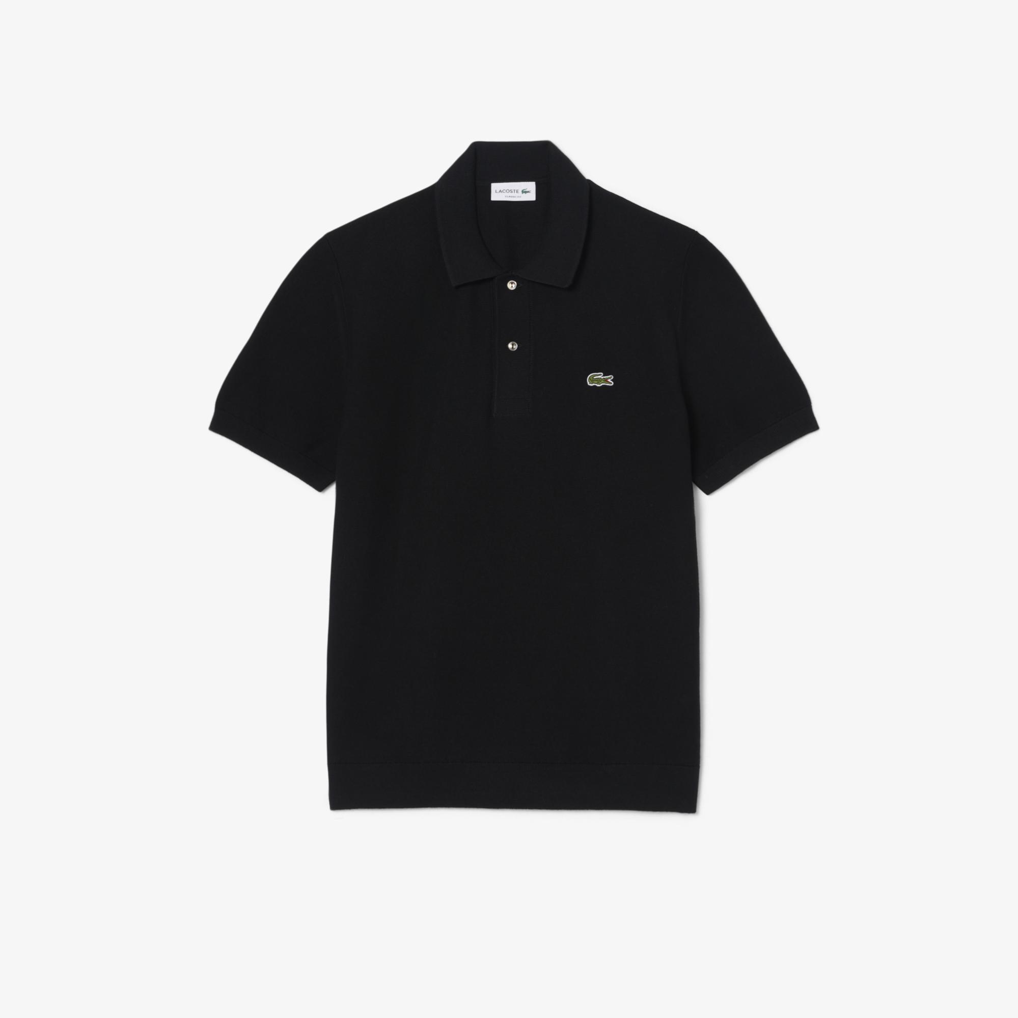 Lacoste Erkek Classic Fit Kısa Kollu Polo Yaka Siyah Triko