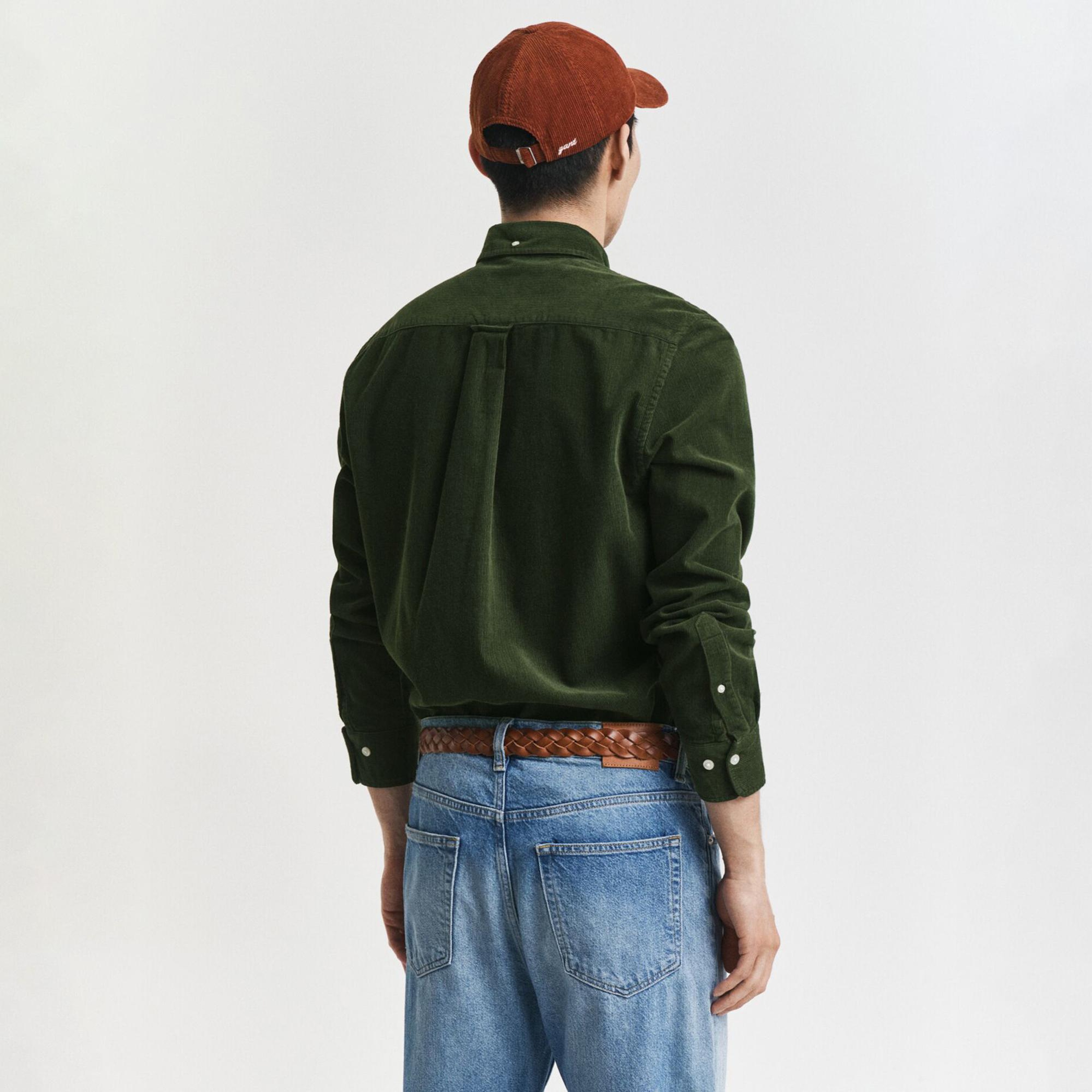 GANT Erkek Haki Regular Fit Düğmeli Gömlek