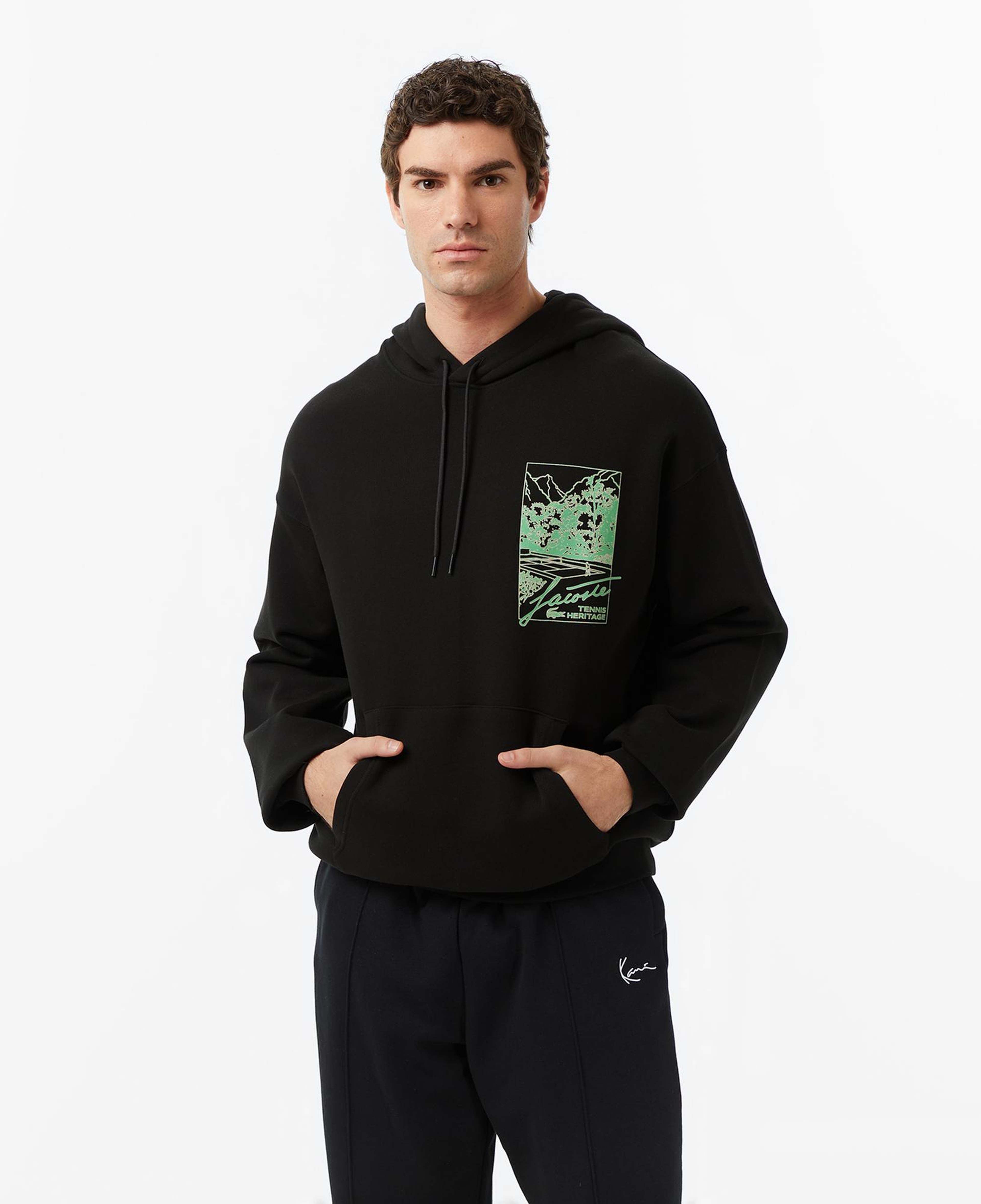 Lacoste Classic Erkek Siyah Sweatshirt