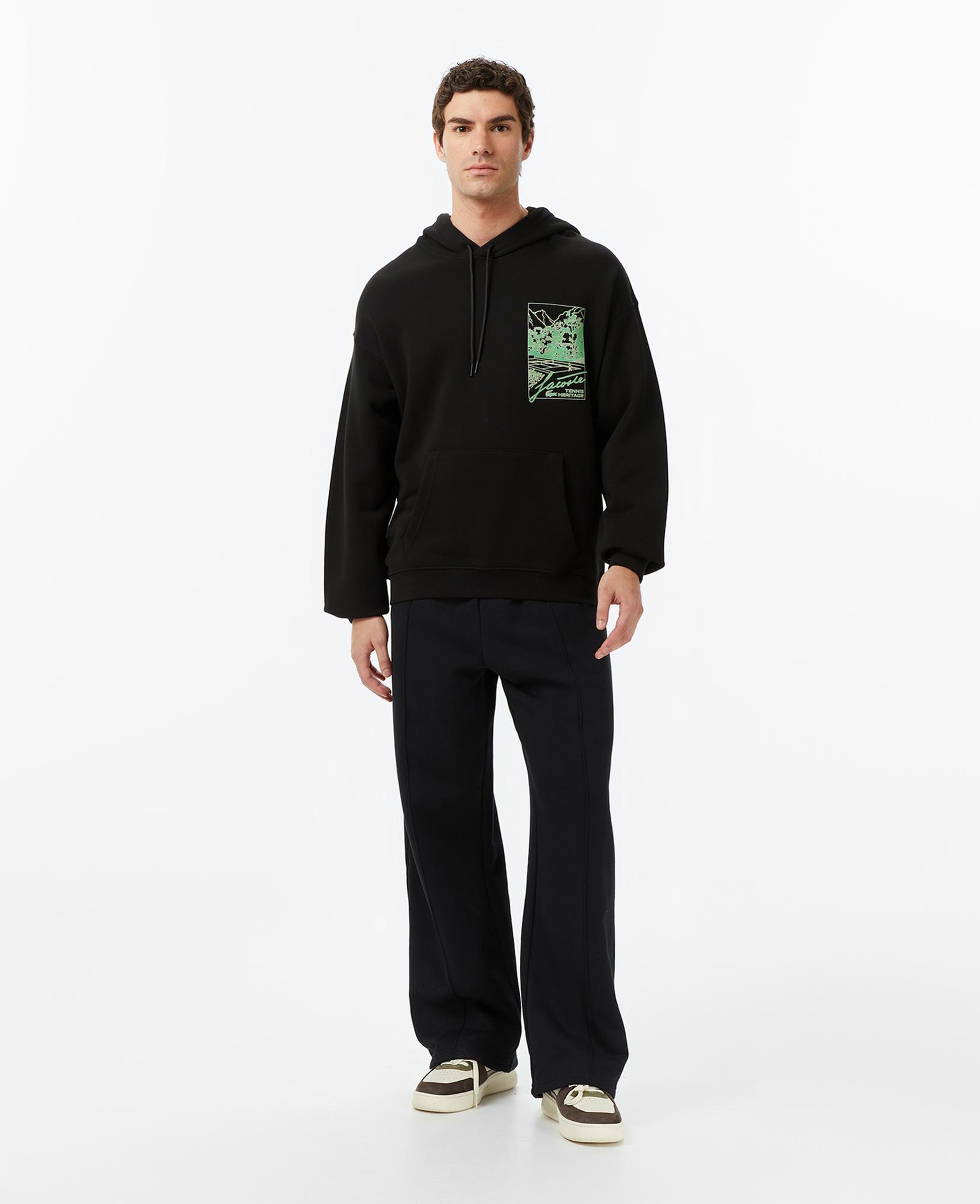 Lacoste Classic Erkek Siyah Sweatshirt
