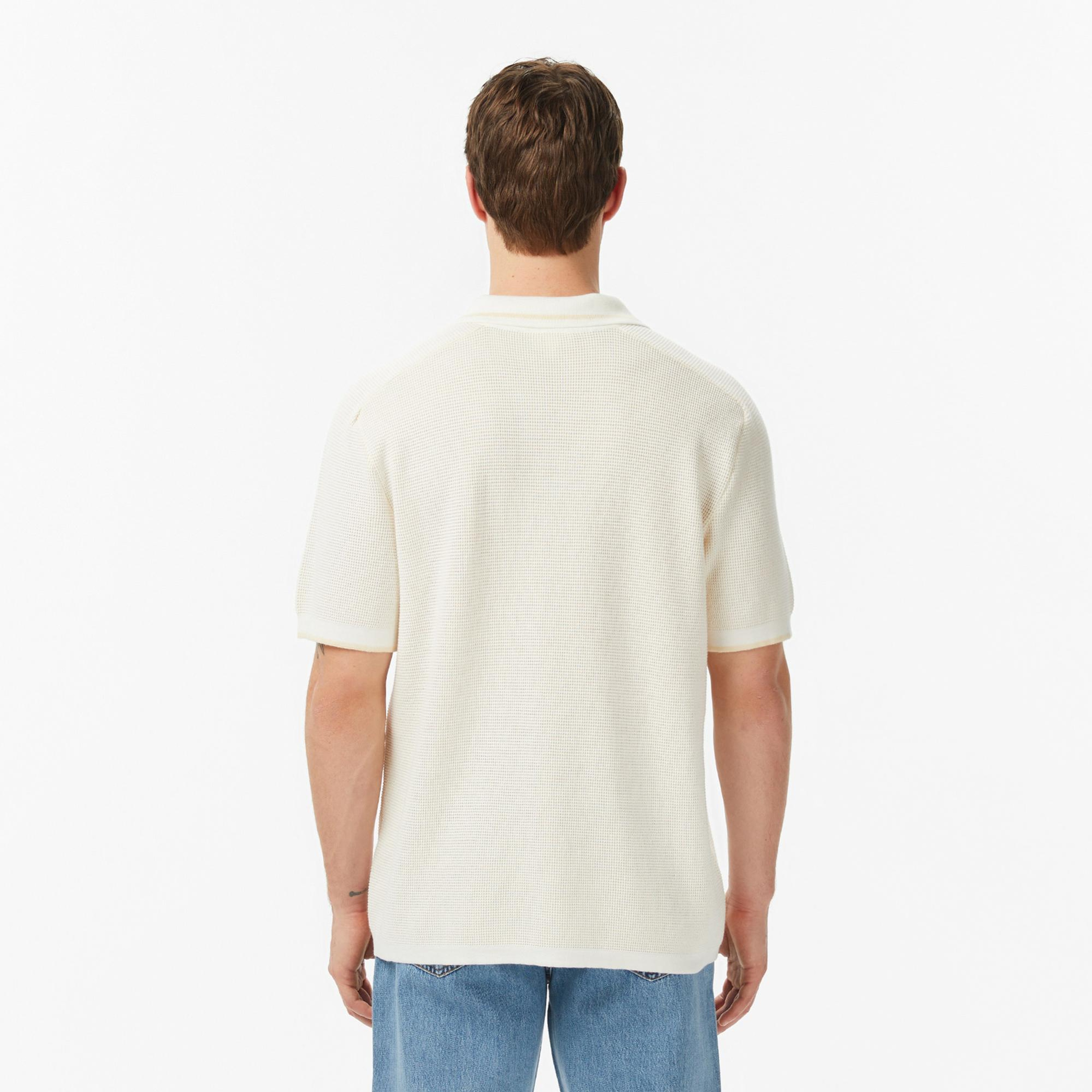 Lacoste Erkek Classic Fit Kısa Kollu Polo Yaka Bej Triko