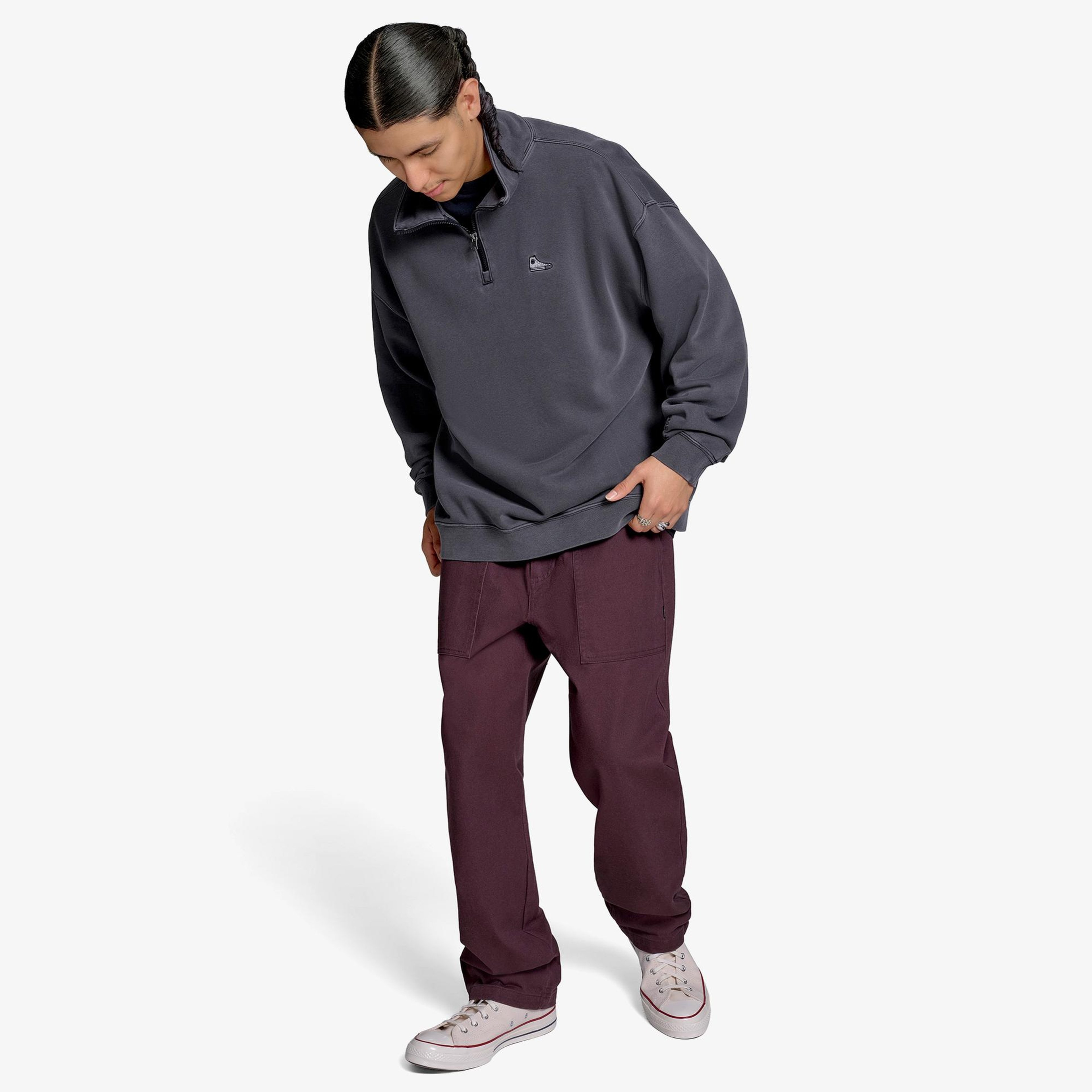 Converse Classic Erkek Siyah Sweatshirt