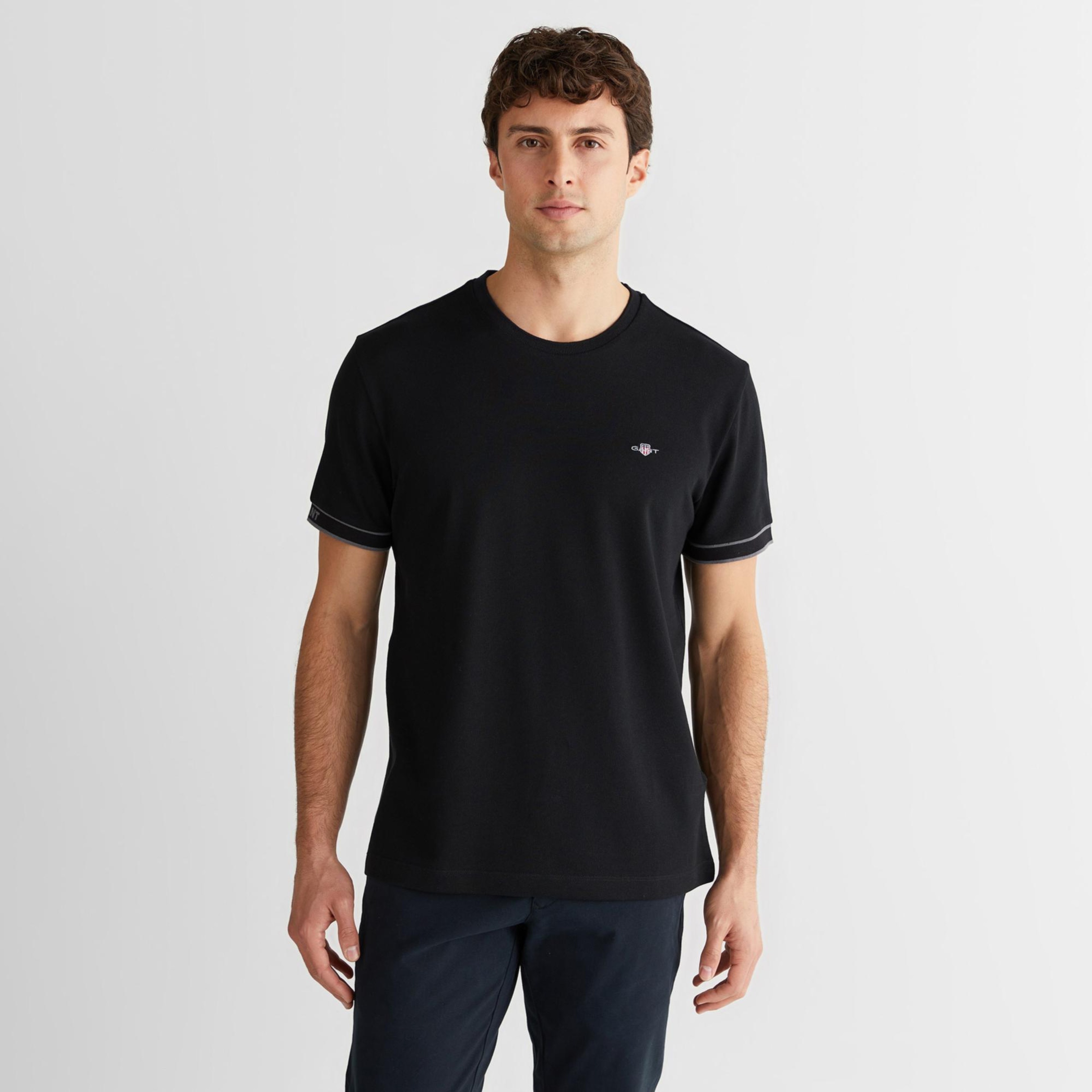 GANT Erkek Siyah T-Shirt