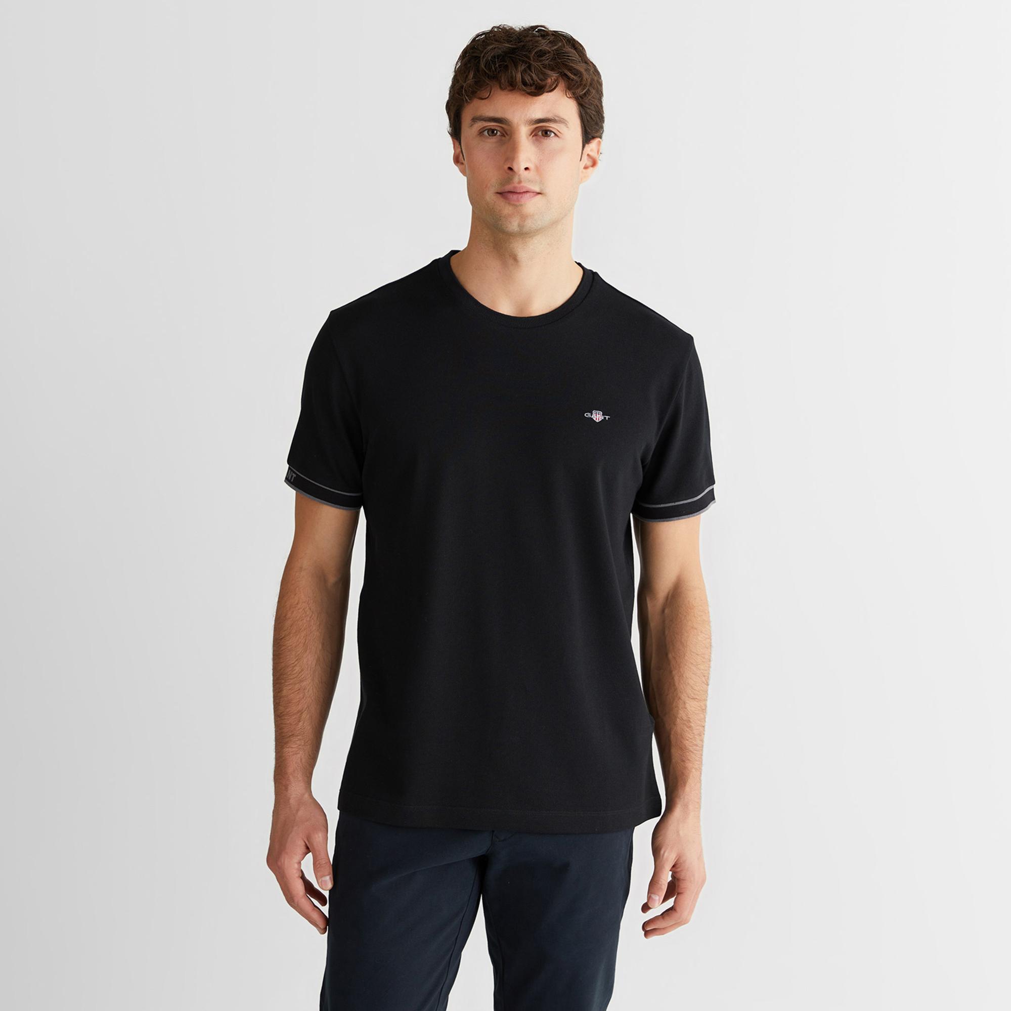 GANT Erkek Siyah T-Shirt