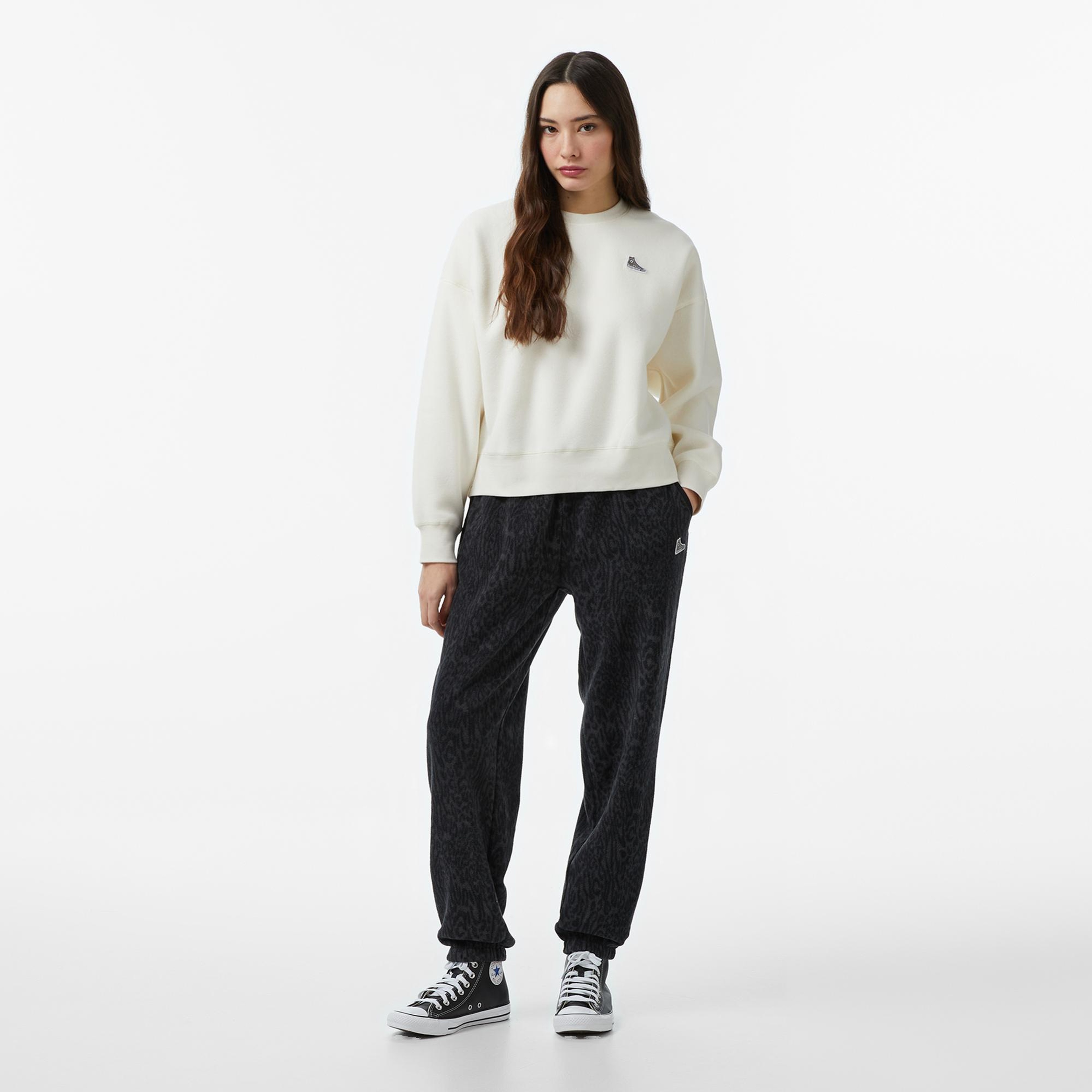 Converse Kadın Krem Sweatshirt