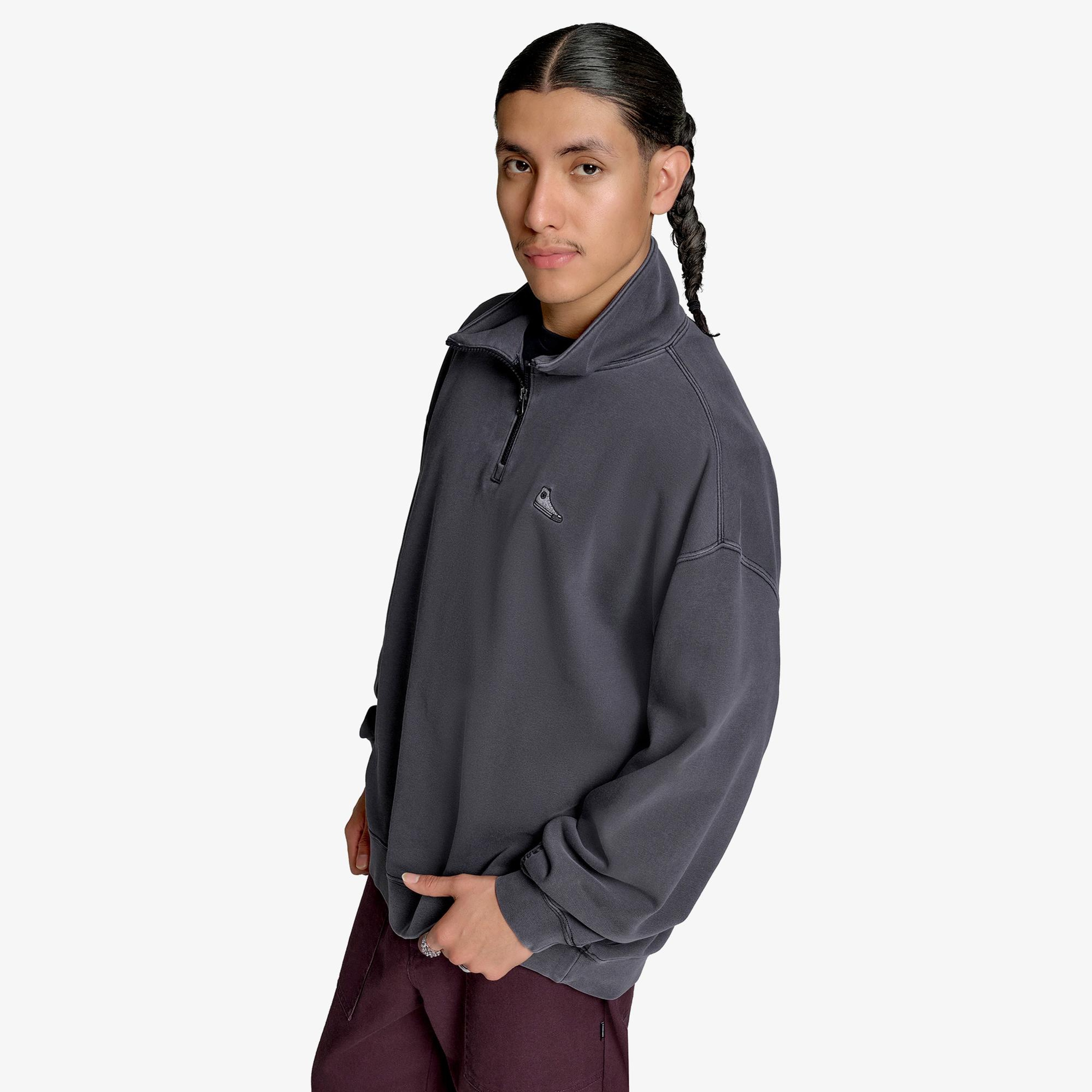 Converse Classic Erkek Siyah Sweatshirt