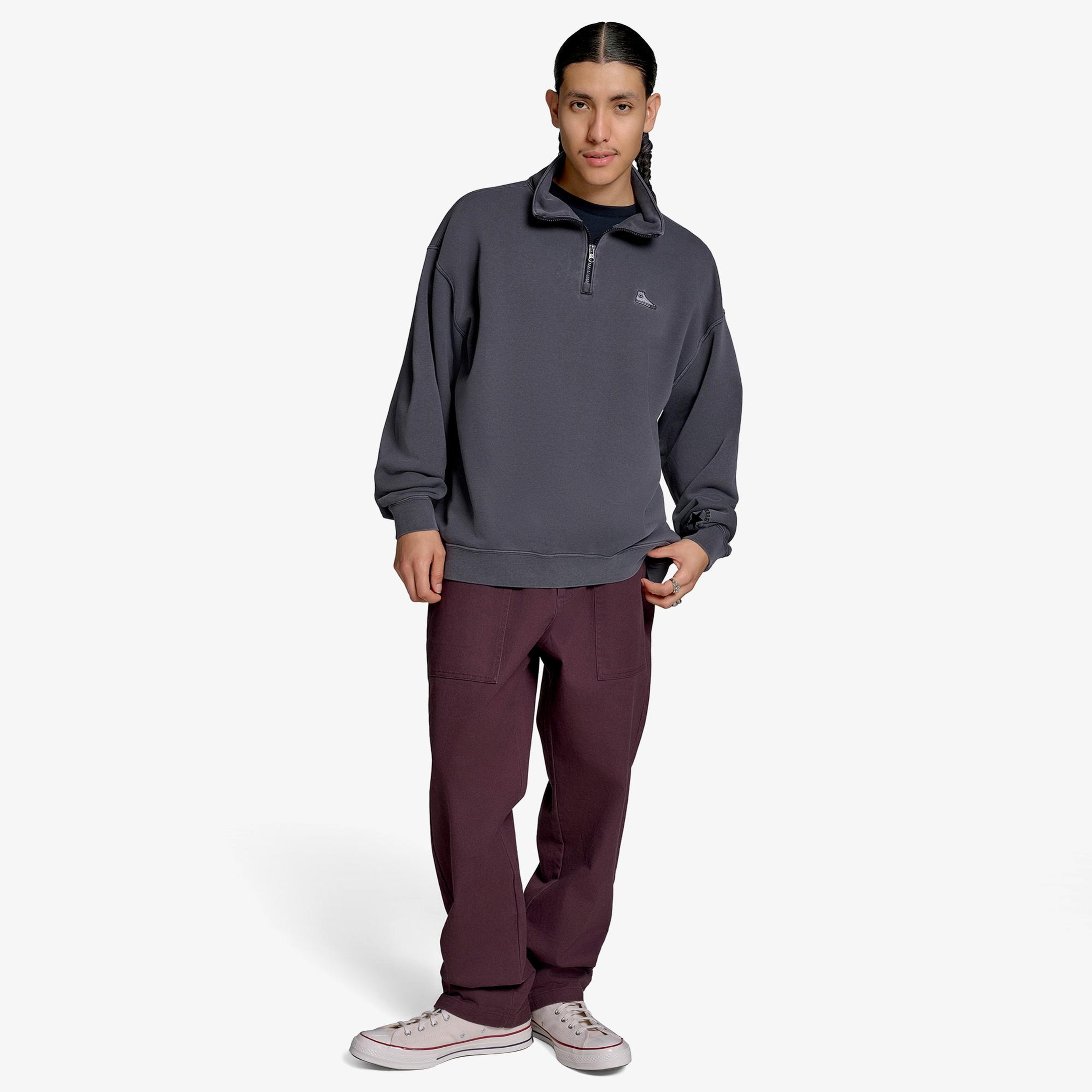 Converse Classic Erkek Siyah Sweatshirt