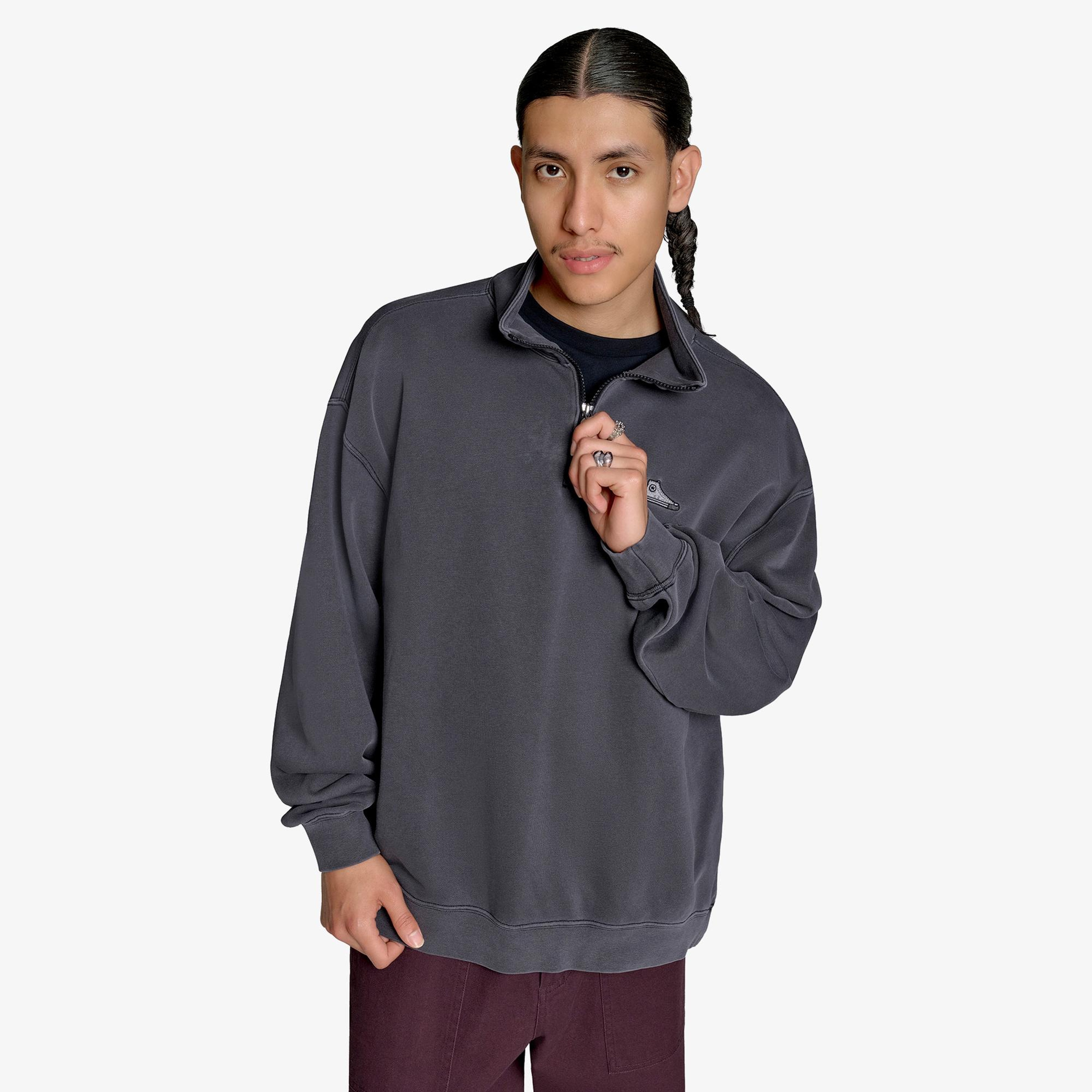 Converse Classic Erkek Siyah Sweatshirt
