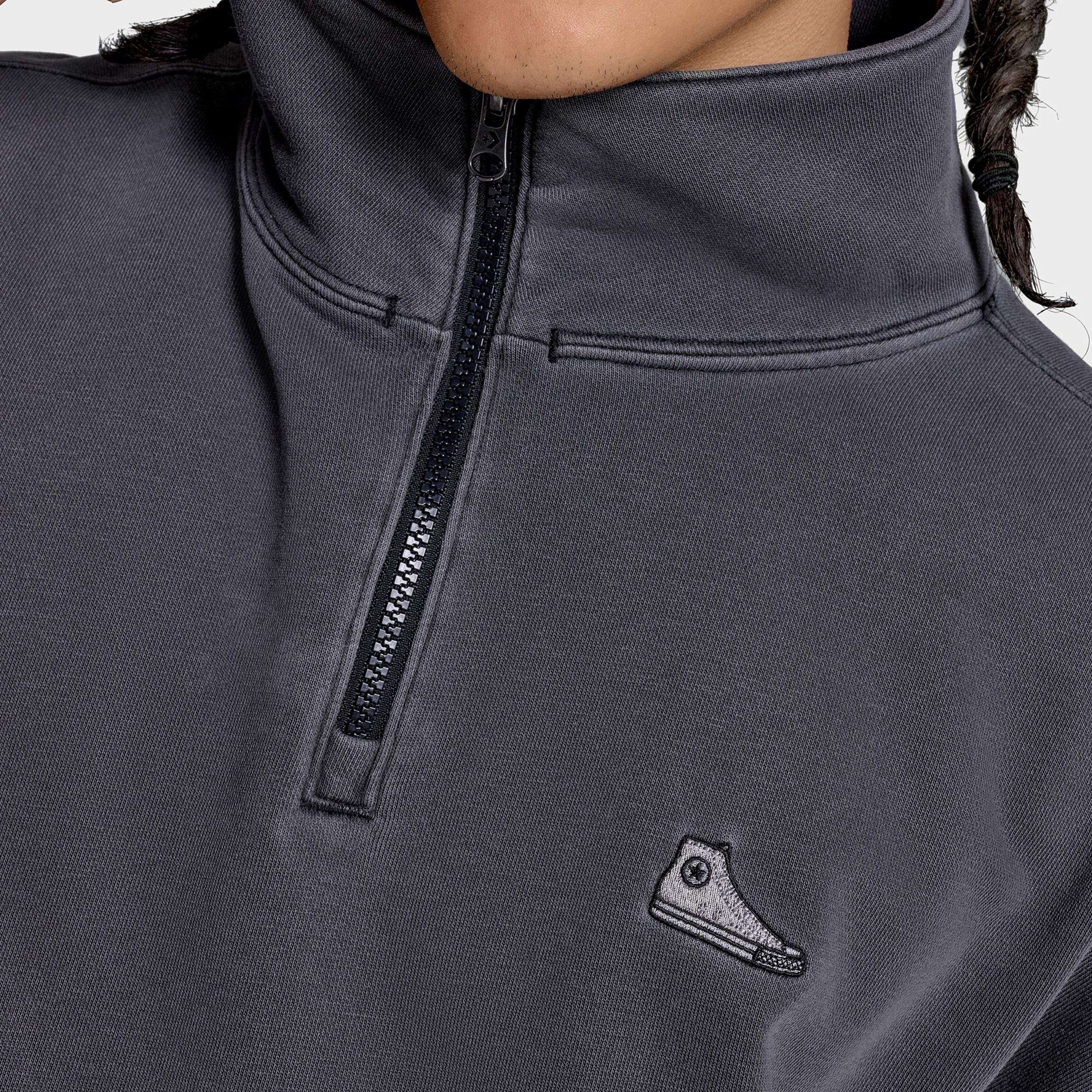 Converse Classic Erkek Siyah Sweatshirt