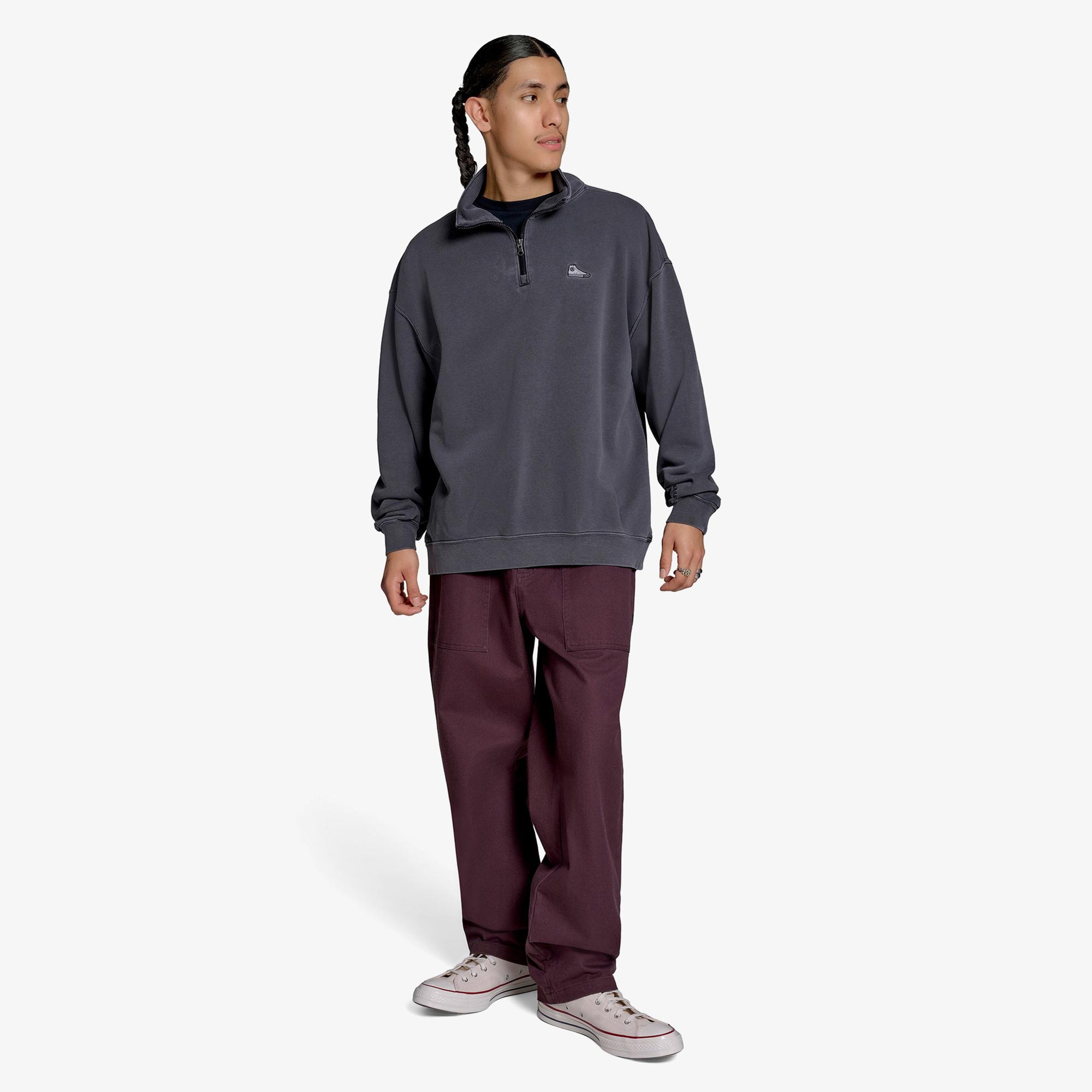 Converse Classic Erkek Siyah Sweatshirt