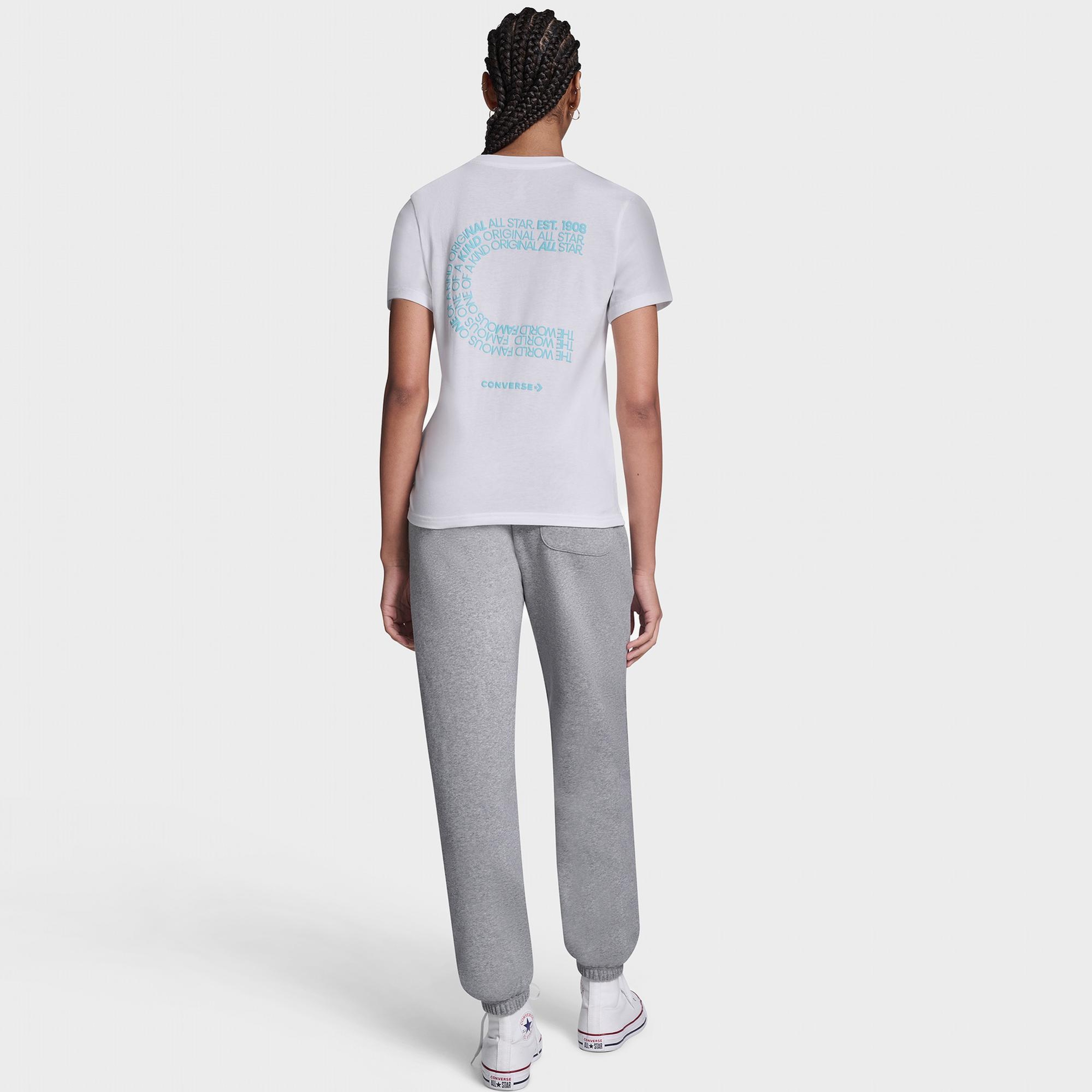 Converse Kadın Beyaz T-Shirt