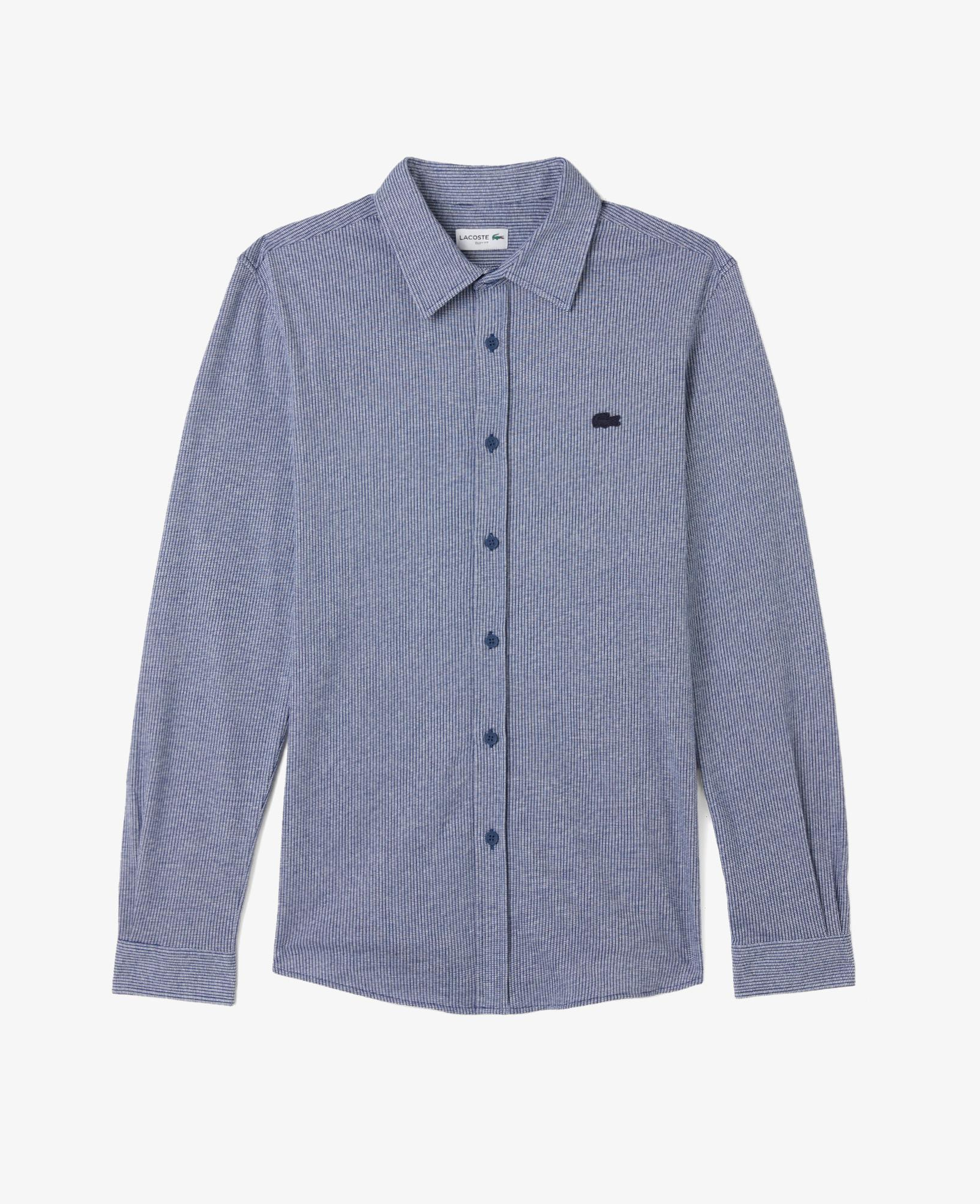 Lacoste Erkek Slim Fit Düğmeli Yaka Koyu Mavi Gömlek