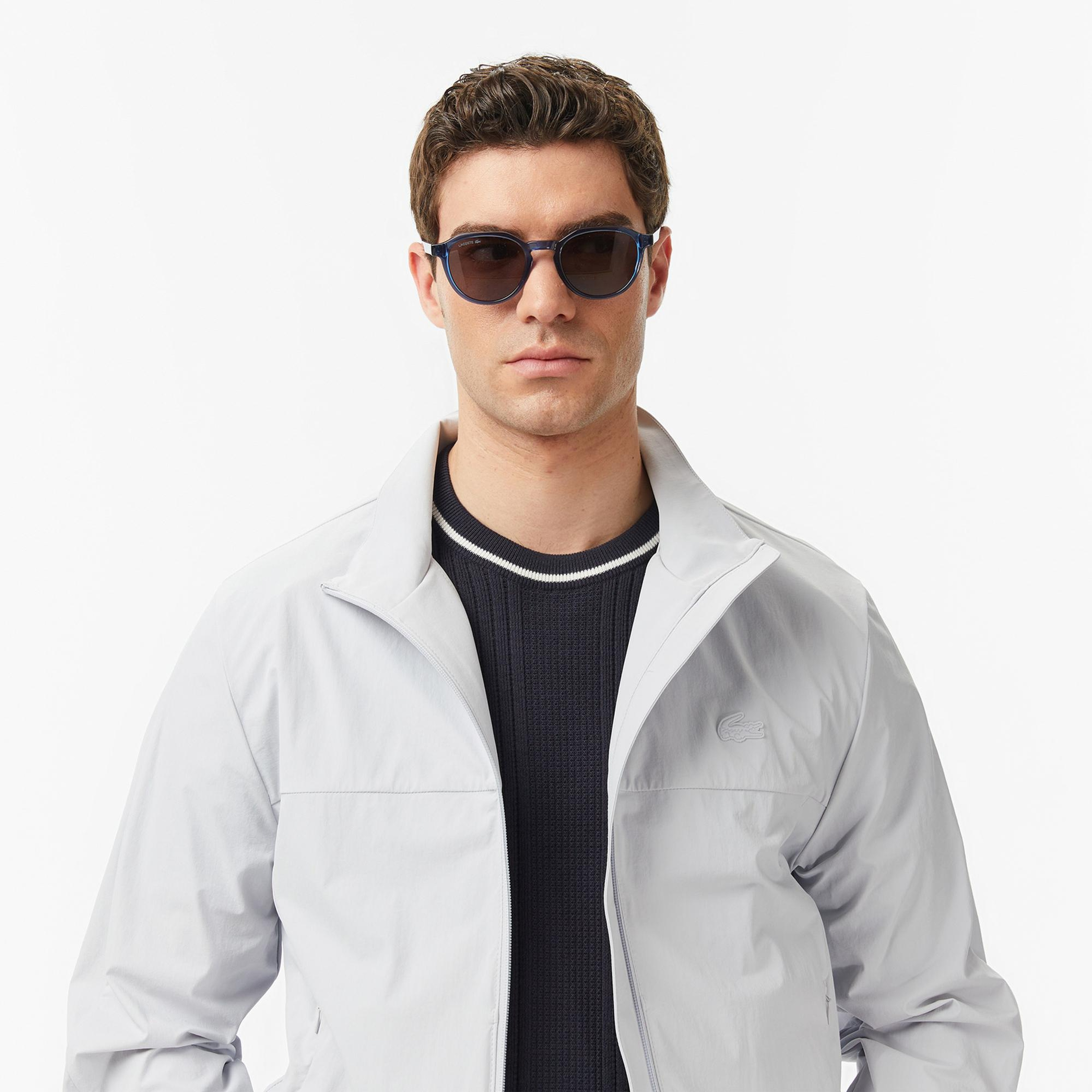 Lacoste Erkek Regular Fit Dik Yaka Gri Mont