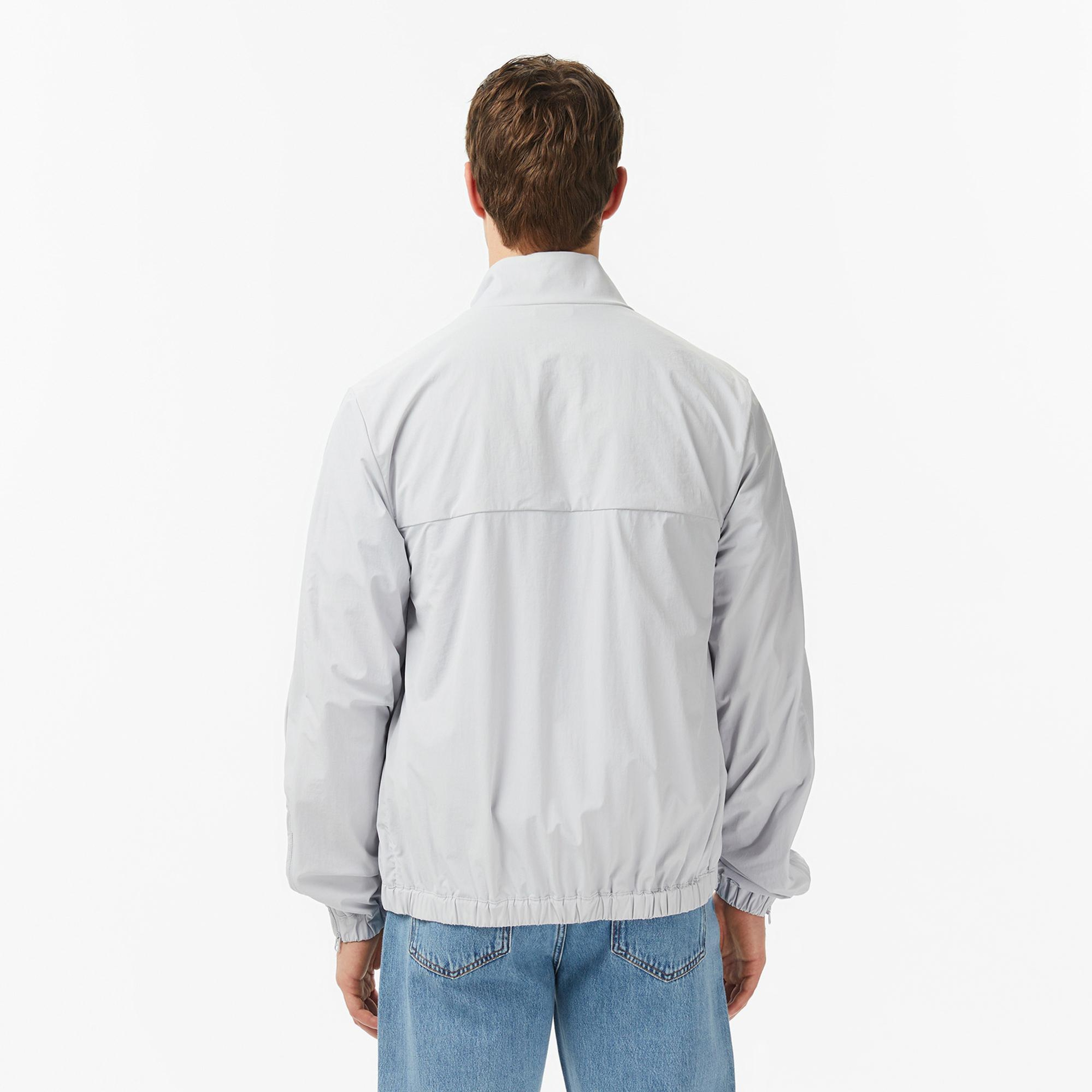 Lacoste Erkek Regular Fit Dik Yaka Gri Mont