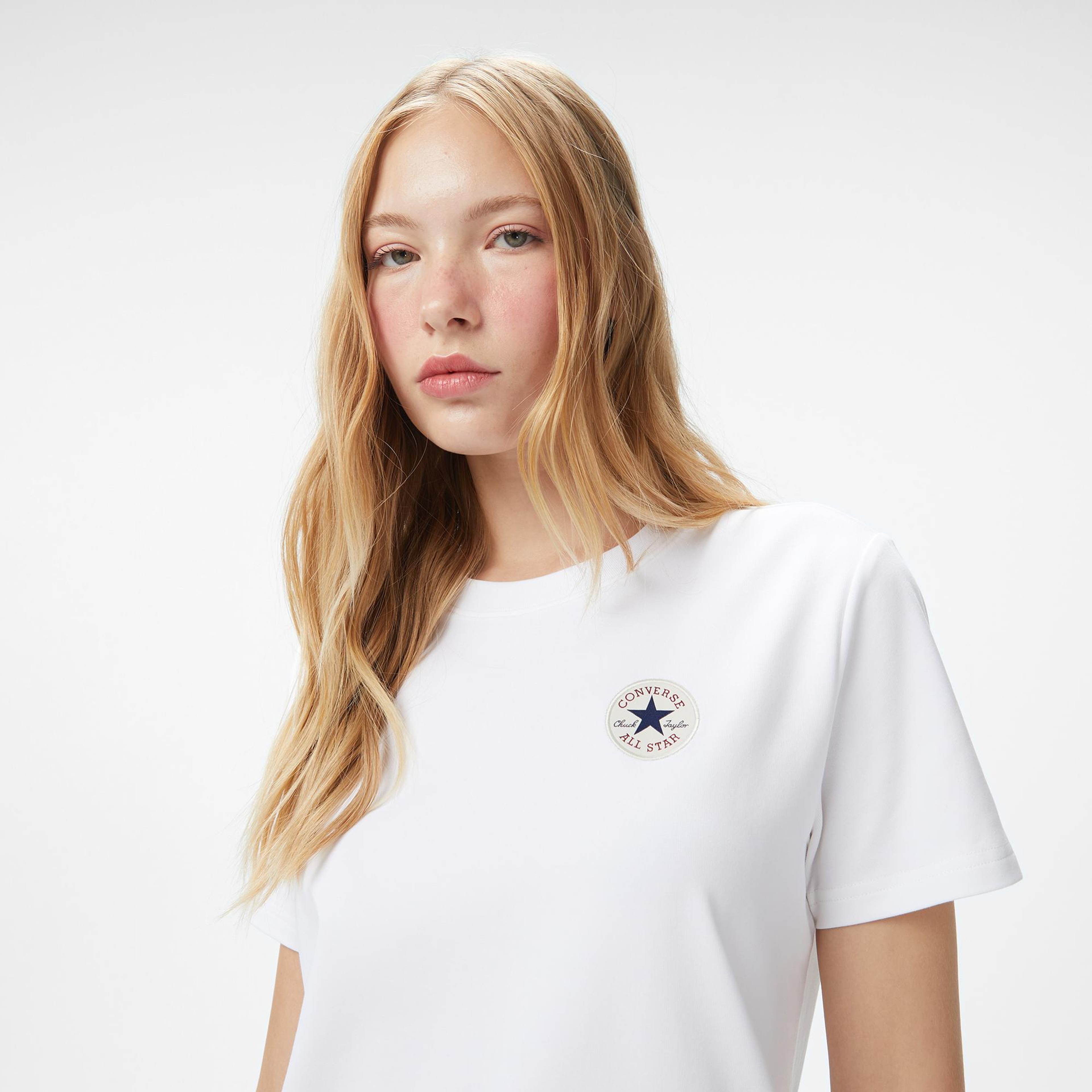 Converse Kadın Beyaz T-Shirt