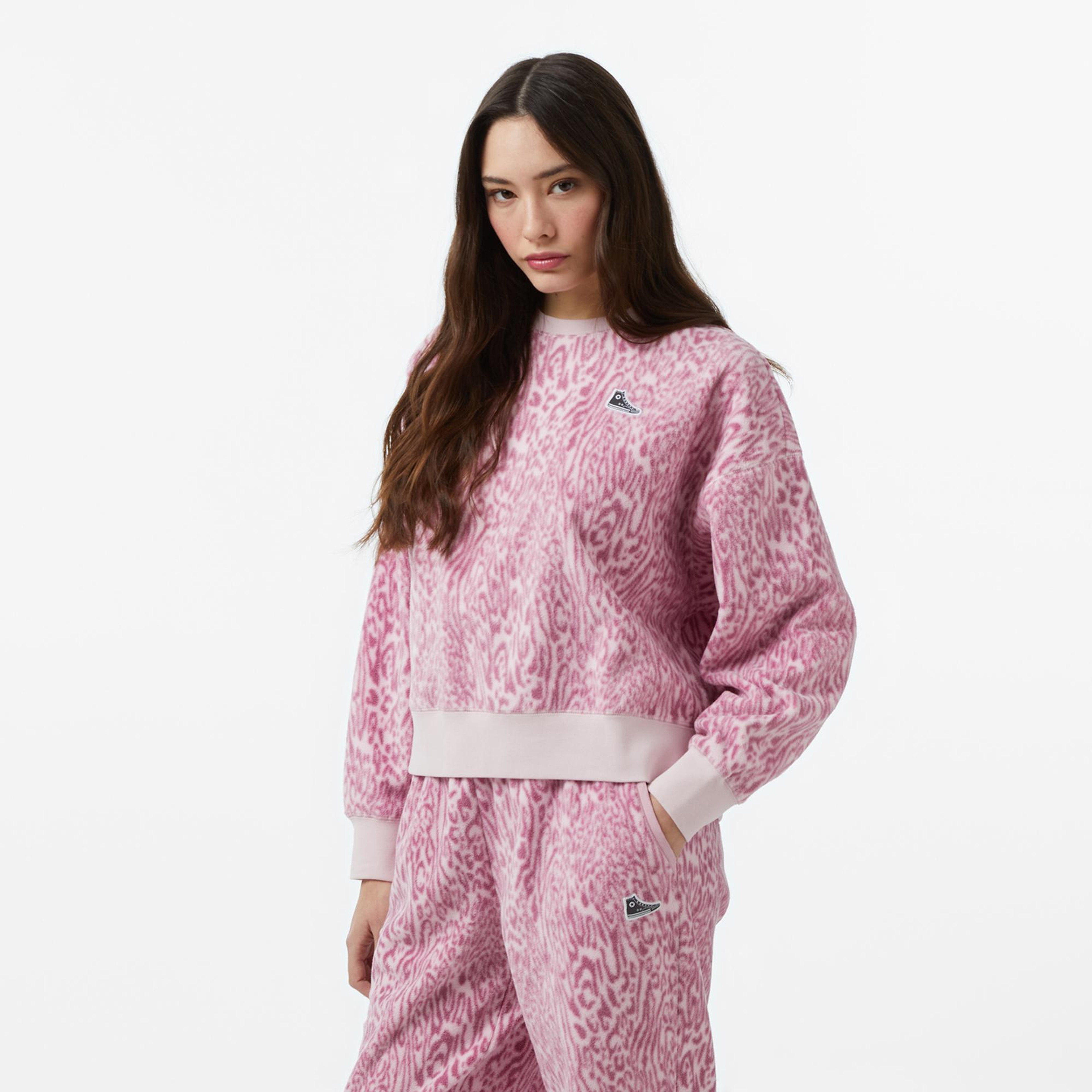 Converse Kadın Pembe Sweatshirt