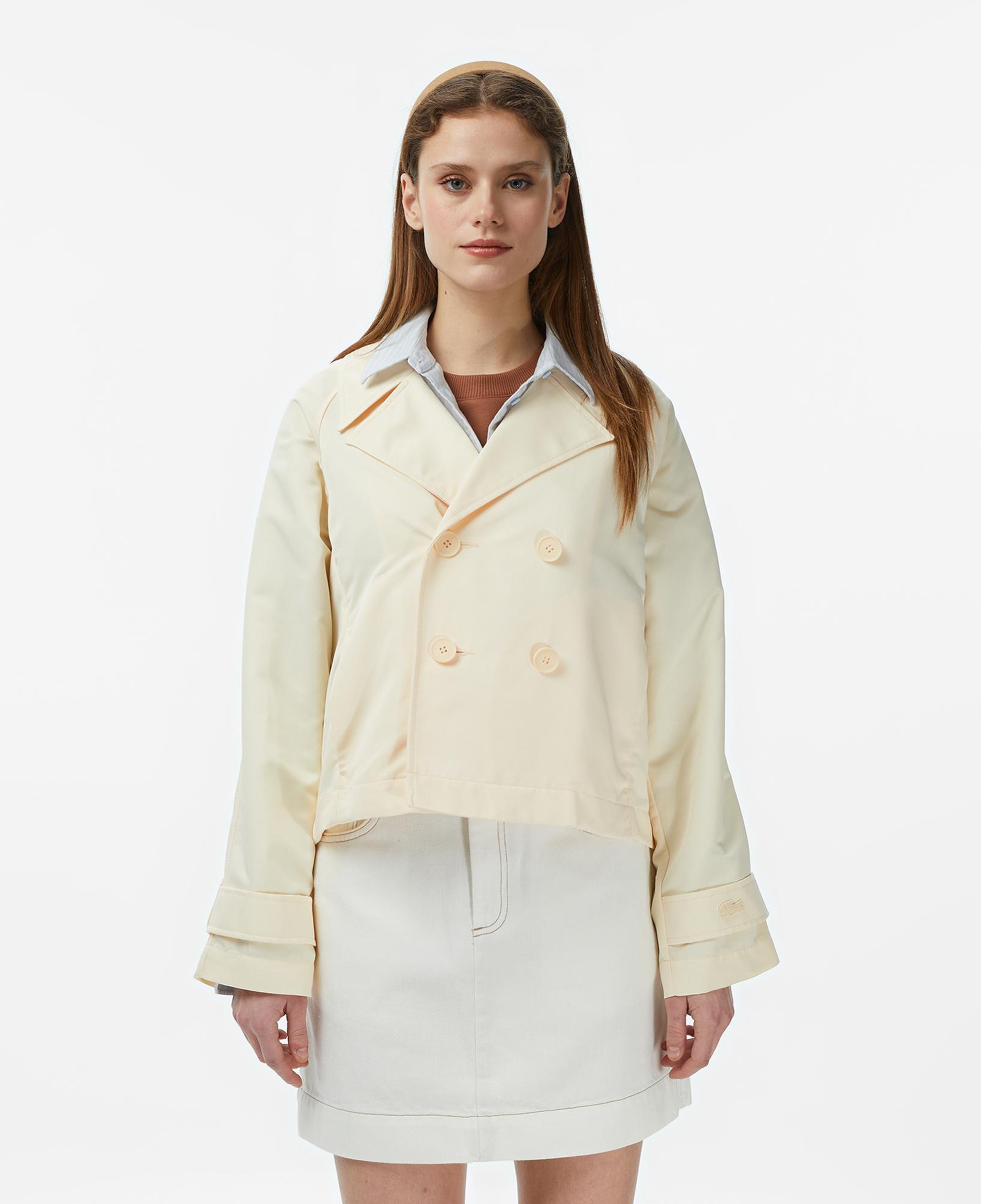 Lacoste Kadın Relaxed Fit Bej Trençkot