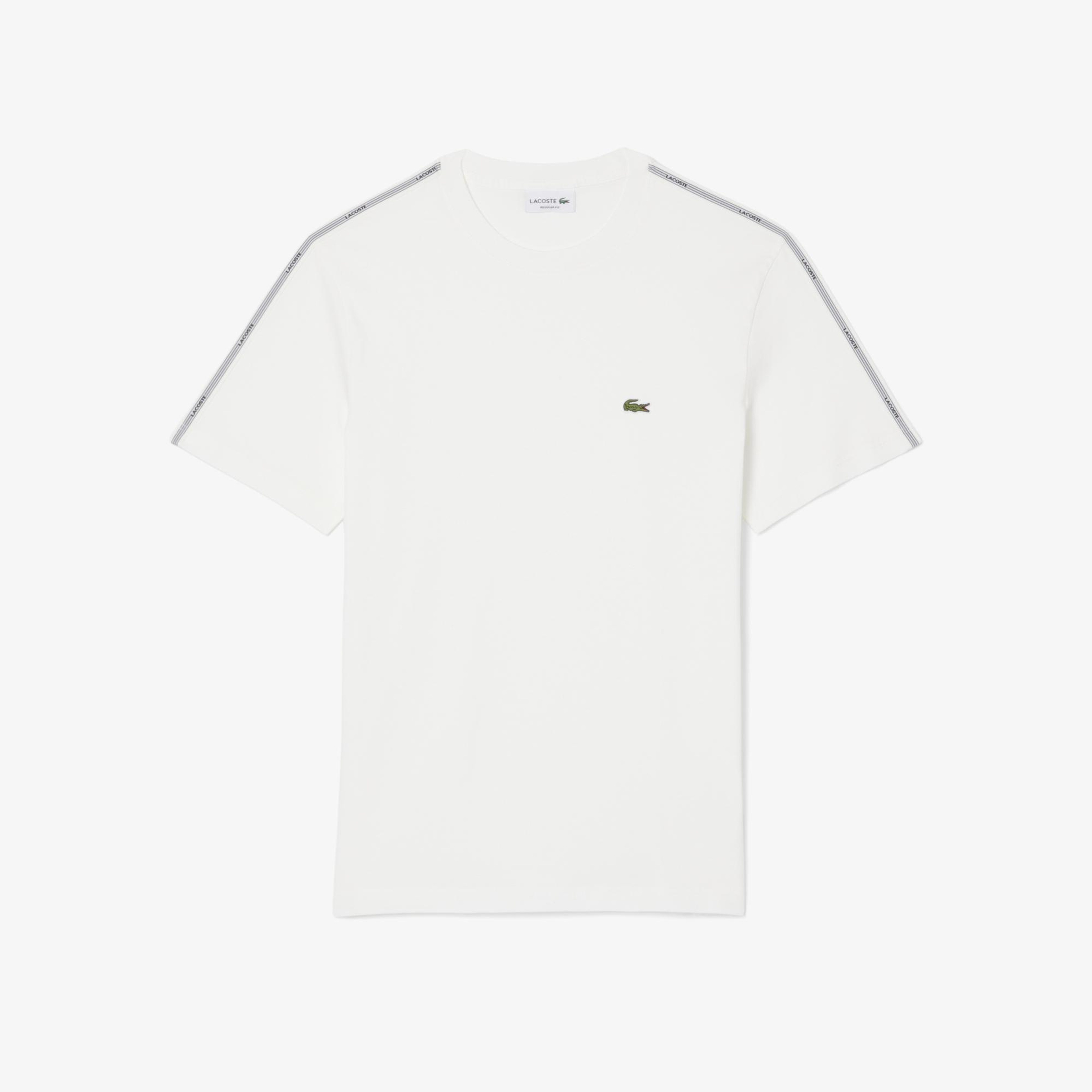 Lacoste Erkek Regular Fit Bisiklet Yaka Beyaz T-Shirt