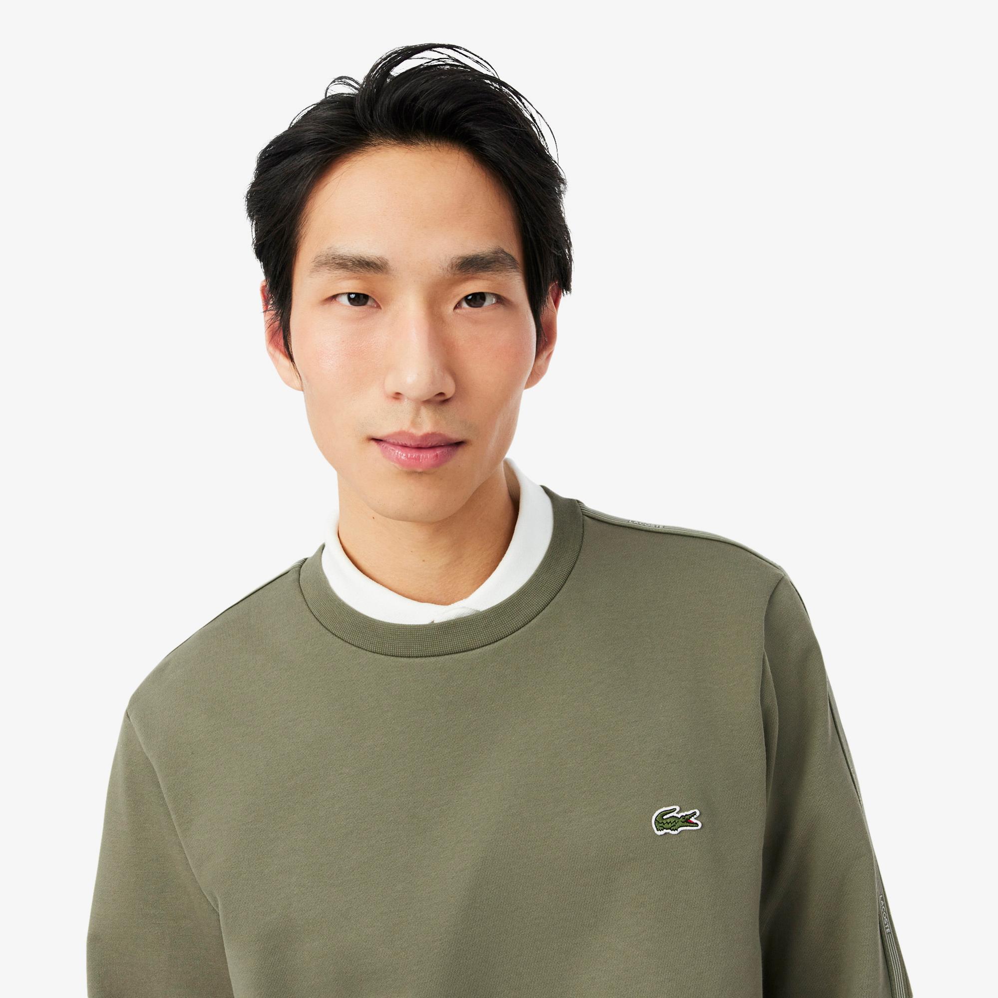Lacoste Erkek Classic Fit Bisiklet Yaka Haki Sweatshirt