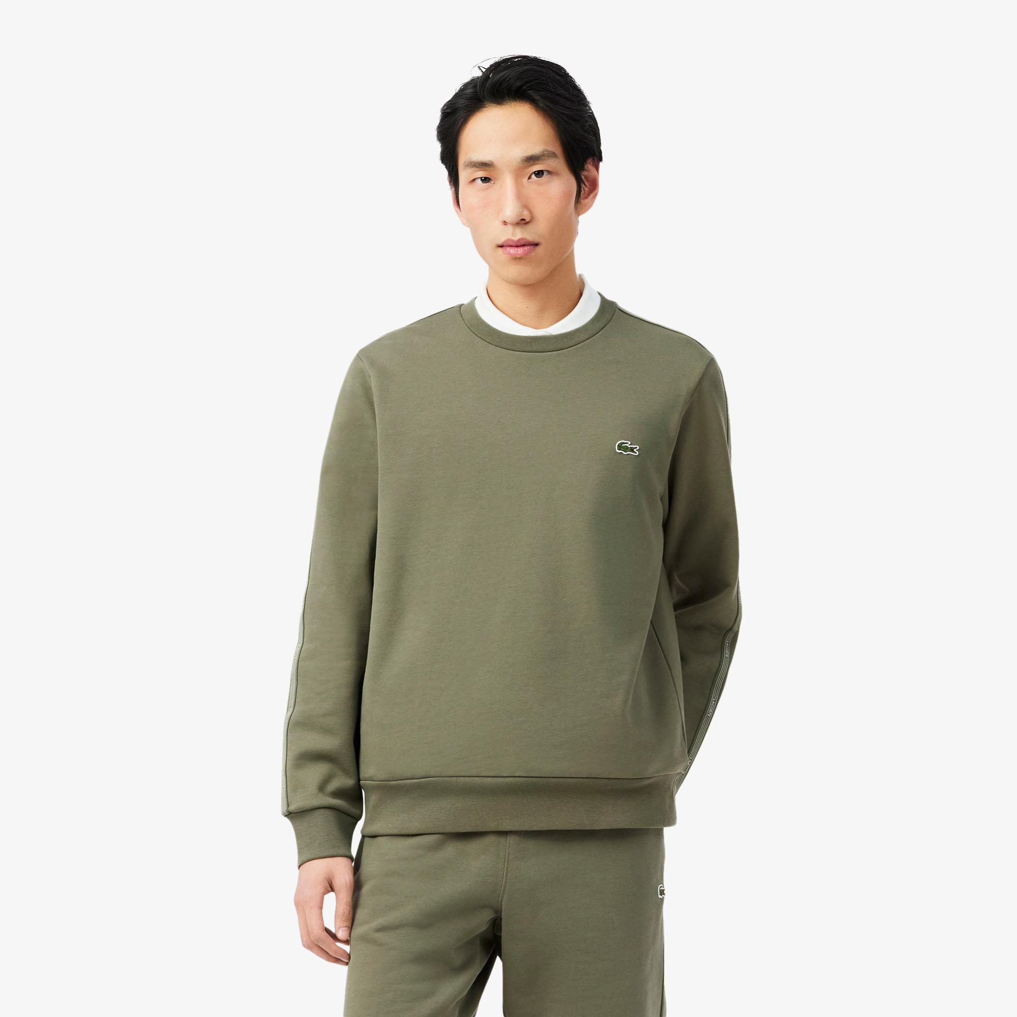 Lacoste Erkek Classic Fit Bisiklet Yaka Haki Sweatshirt