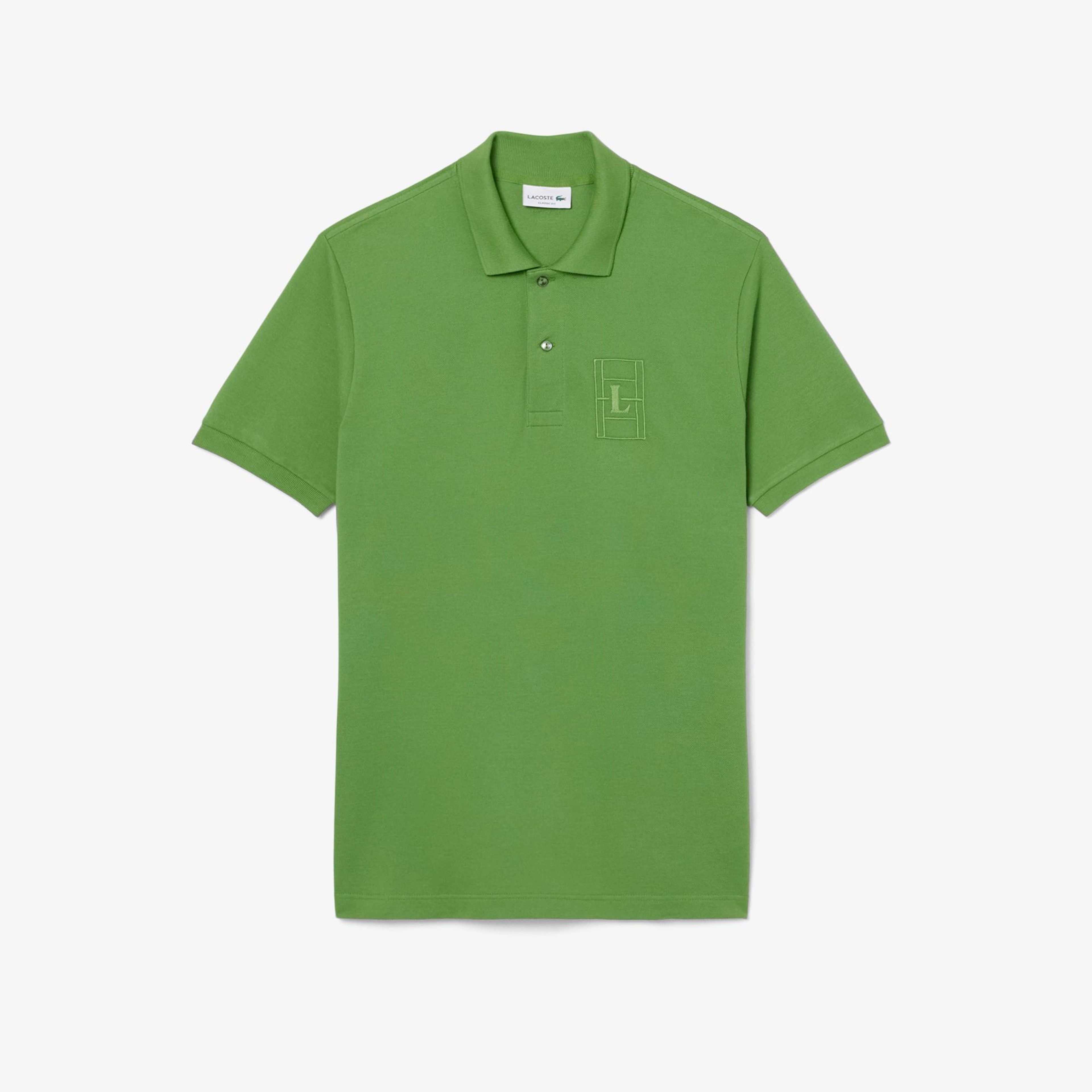 Lacoste Erkek Classic Fit Yeşil Polo