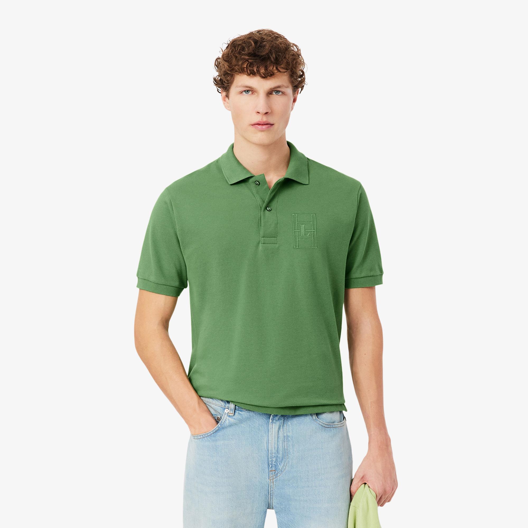 Lacoste Erkek Classic Fit Yeşil Polo