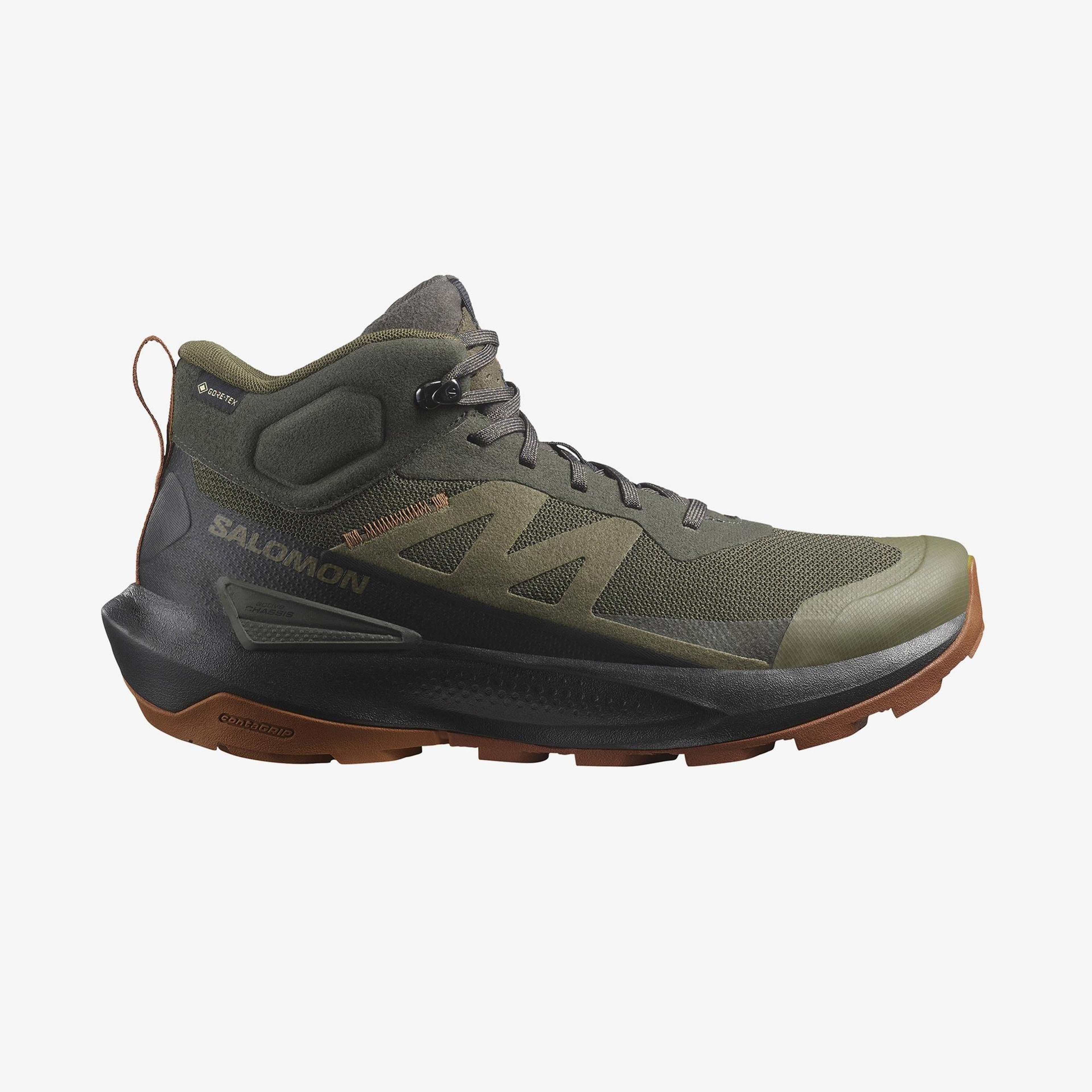 Salomon Elixir Activ Mid Gore-Tex Erkek Haki Bot