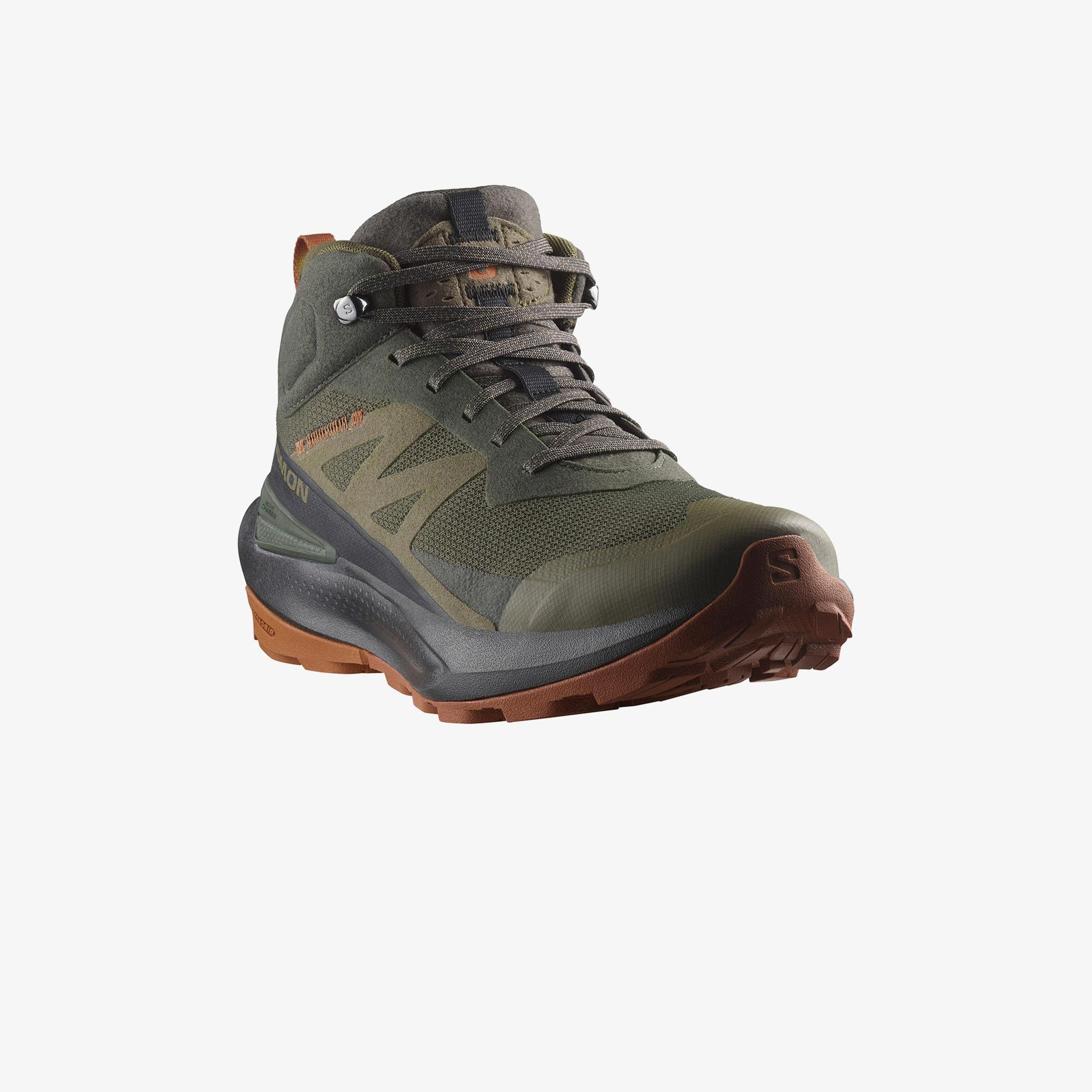 Salomon Elixir Activ Mid Gore-Tex Erkek Haki Bot