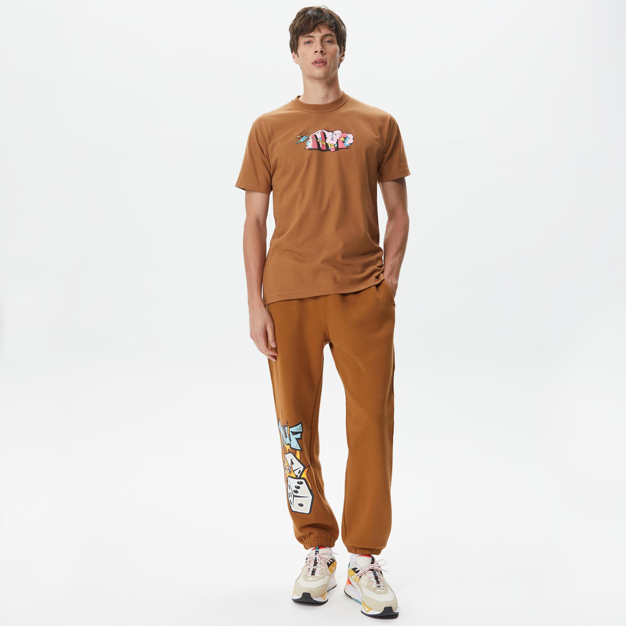 Huf Street Level Erkek Kahverengi T-Shirt