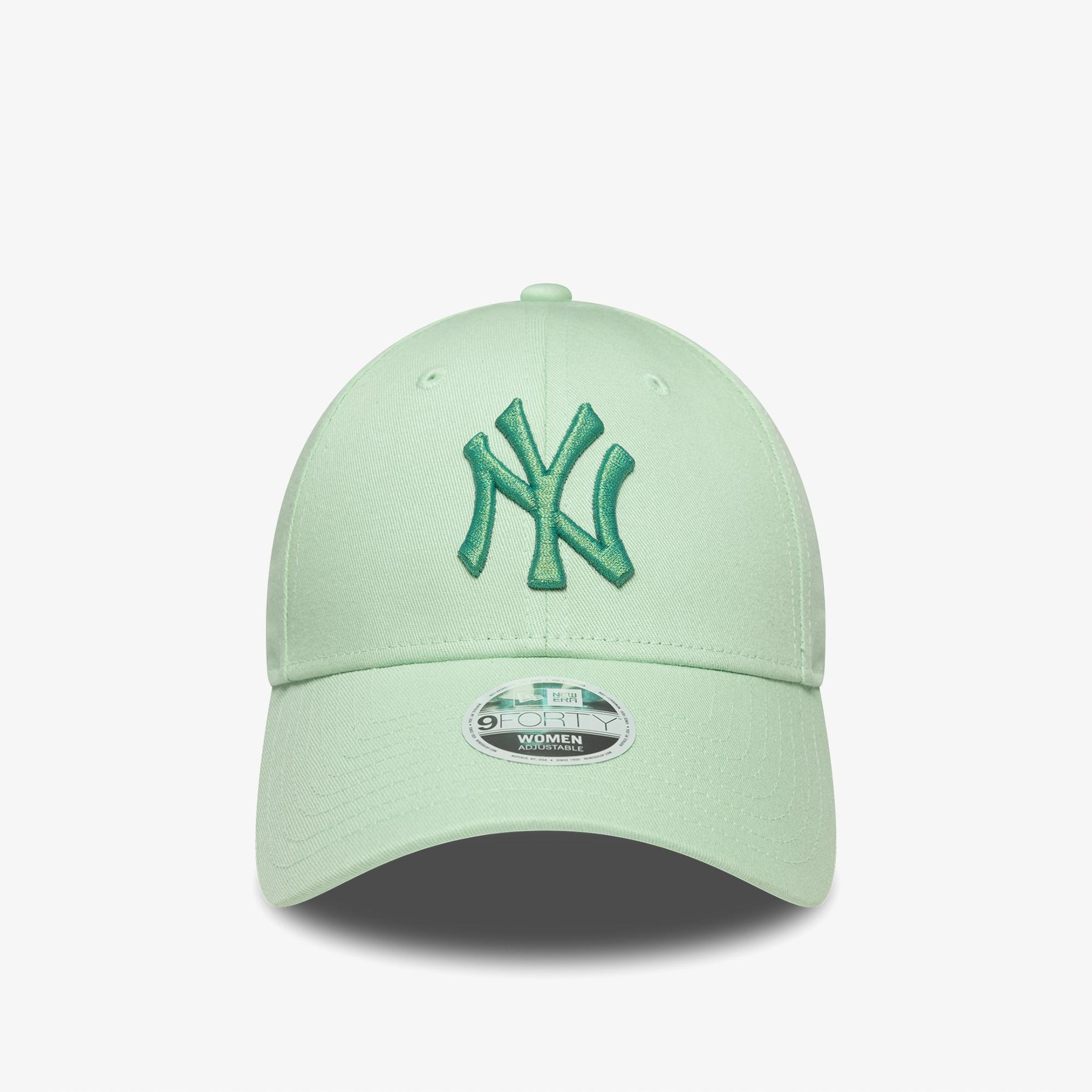 New Era Metallic 9Forty New York Yankees Kadın Yeşil Şapka
