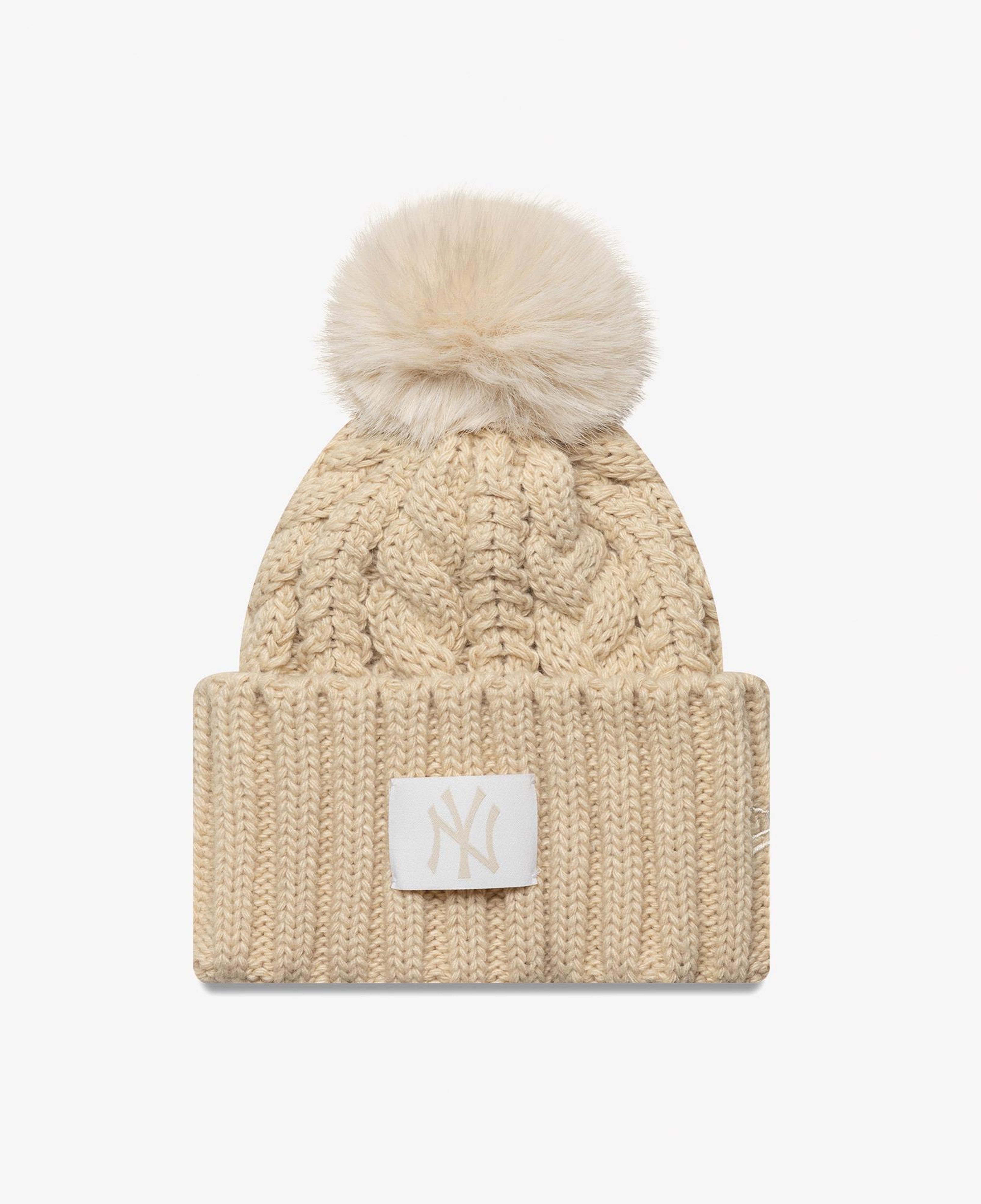 New Era New York Yankees MLB Cable Kadın Bej Bere