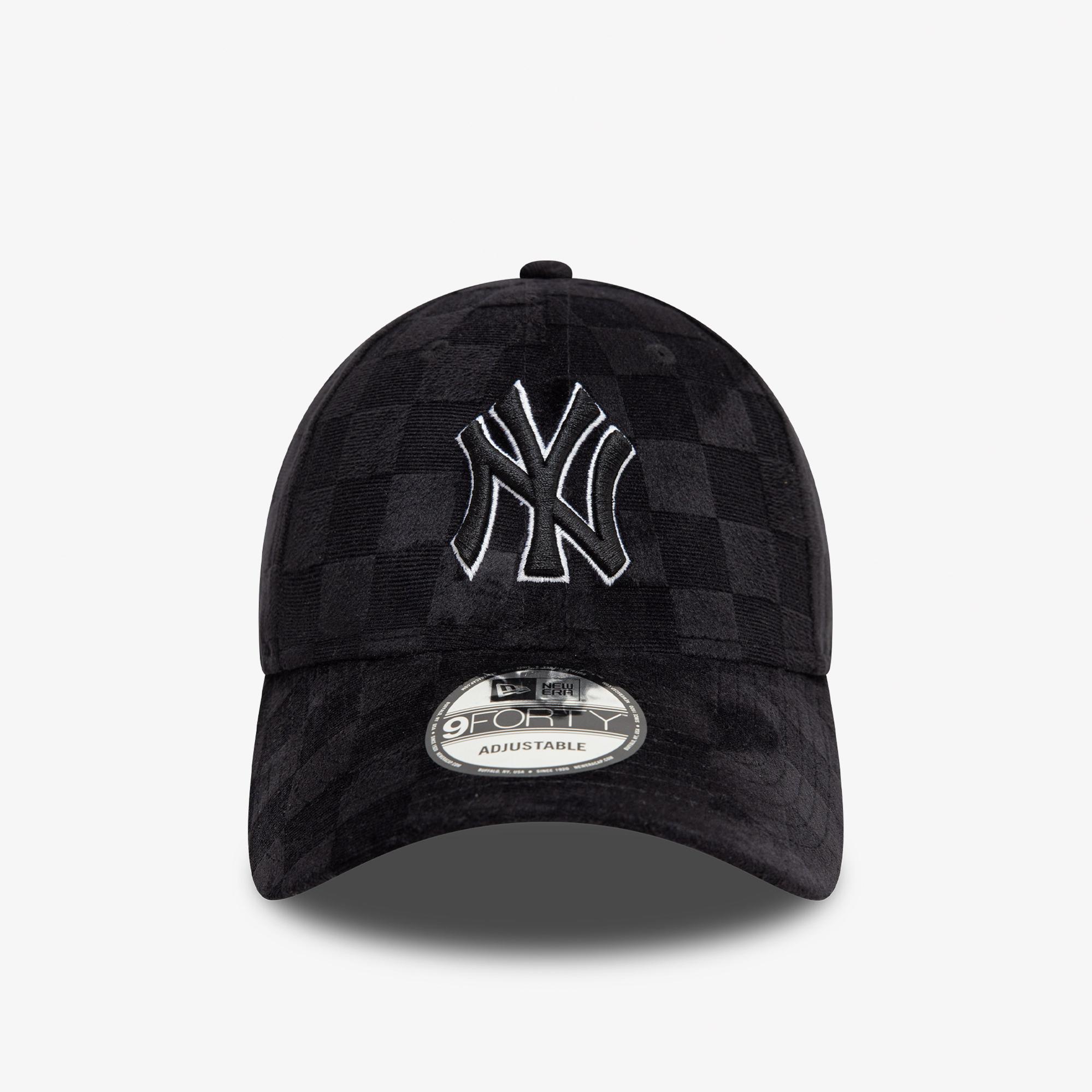 New Era Tonal Check 9Forty New York Yankees Unisex Siyah Şapka