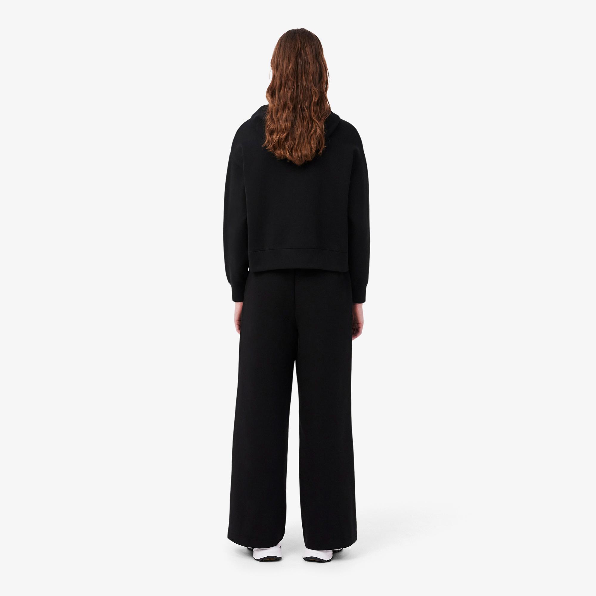 Lacoste Kadın Wide Leg Siyah Eşofman Altı