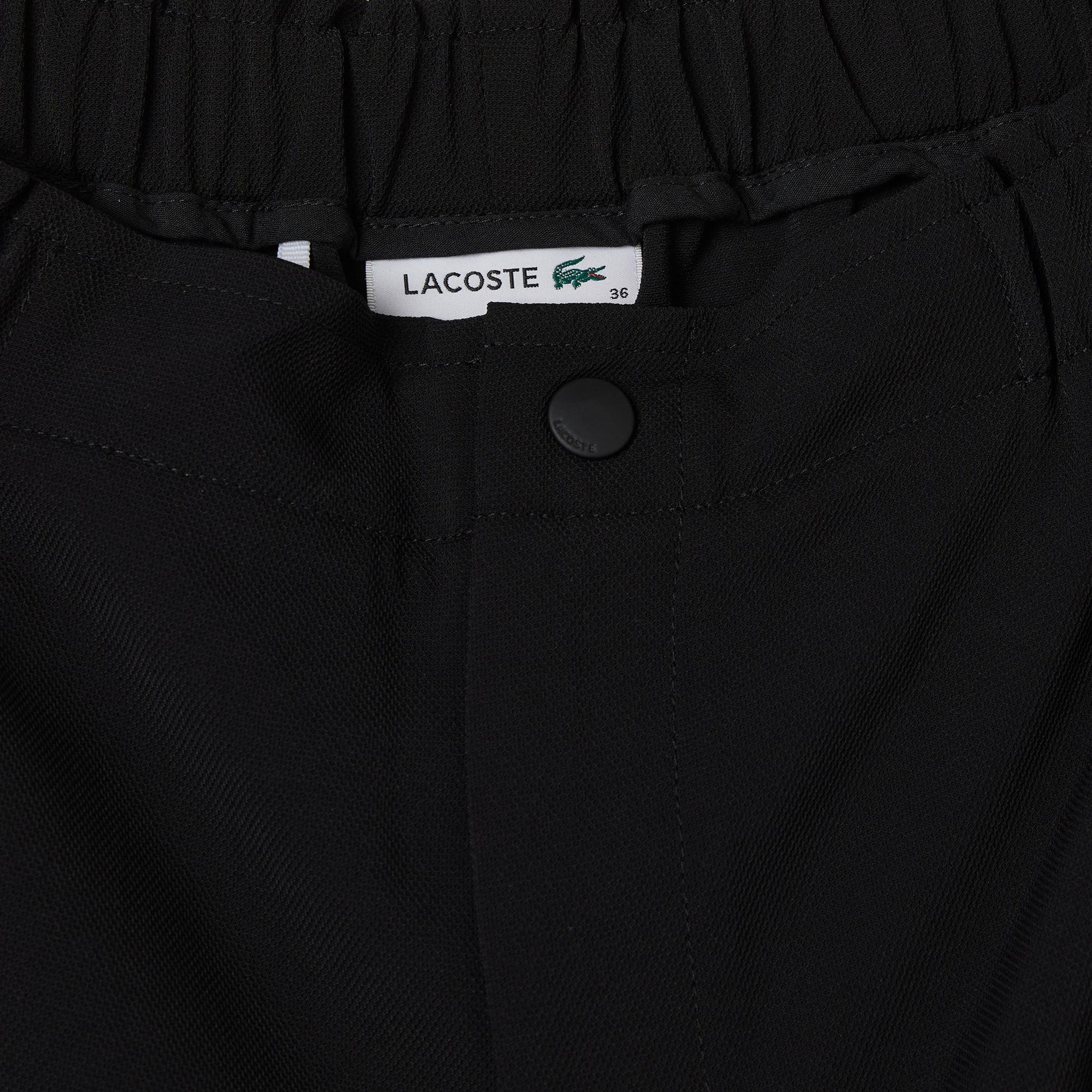 Lacoste Kadın Relaxed Fit Siyah Pantolon