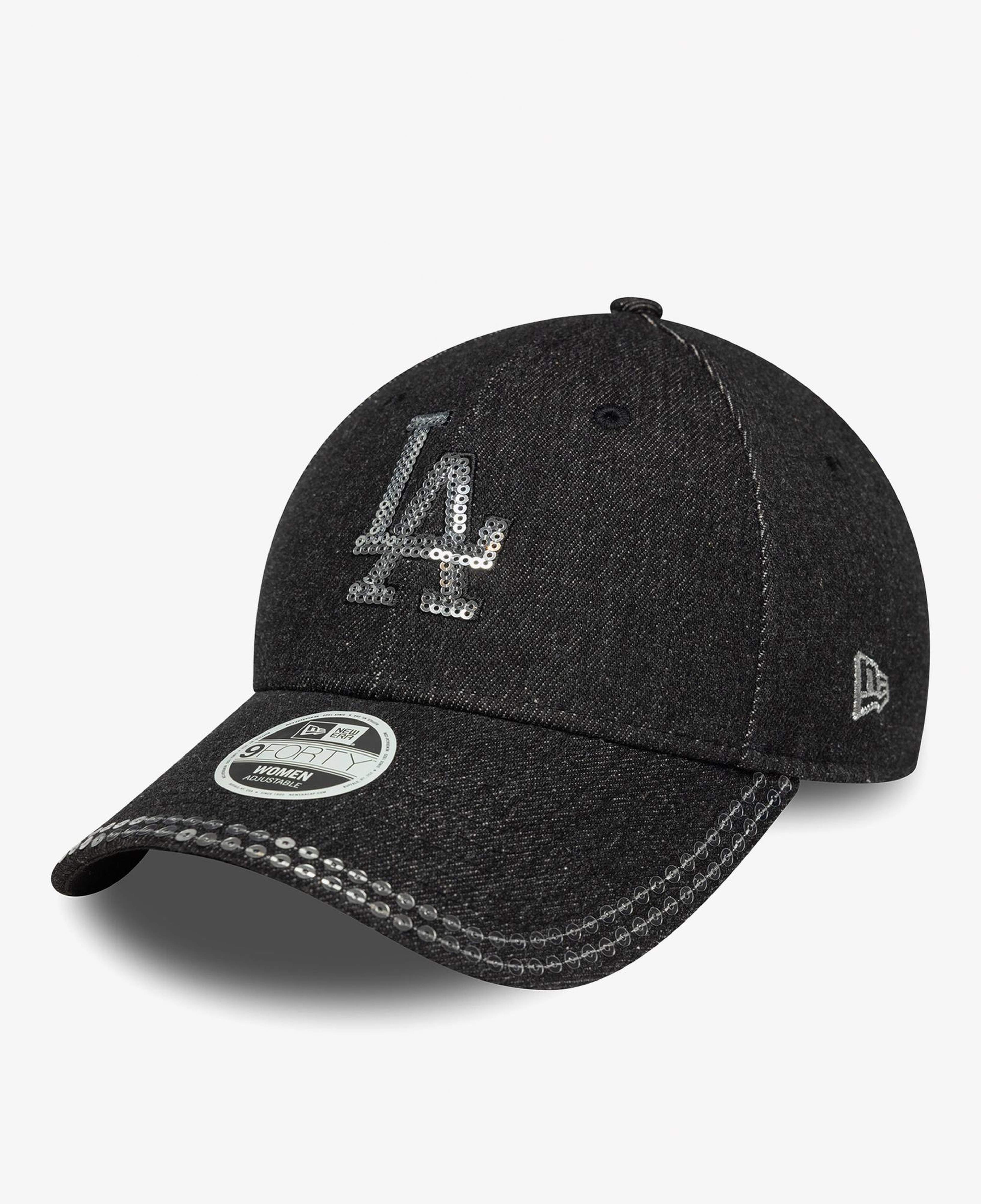 New Era LA Dodgers MLB Sequin 9Forty Kadın Siyah Şapka